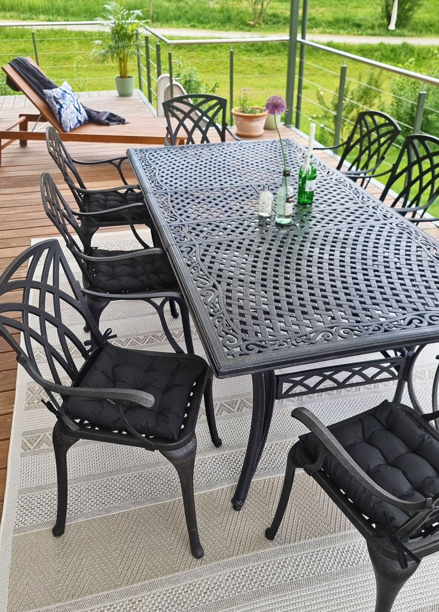 JACK Stuhlkissen JACK Outdoor 38x38cm Sitzkissen Lounge Kissen Sitzkissen Wasserfest, mit Lotus Effekt, robust, strapazierfähig, für Innen & Außen