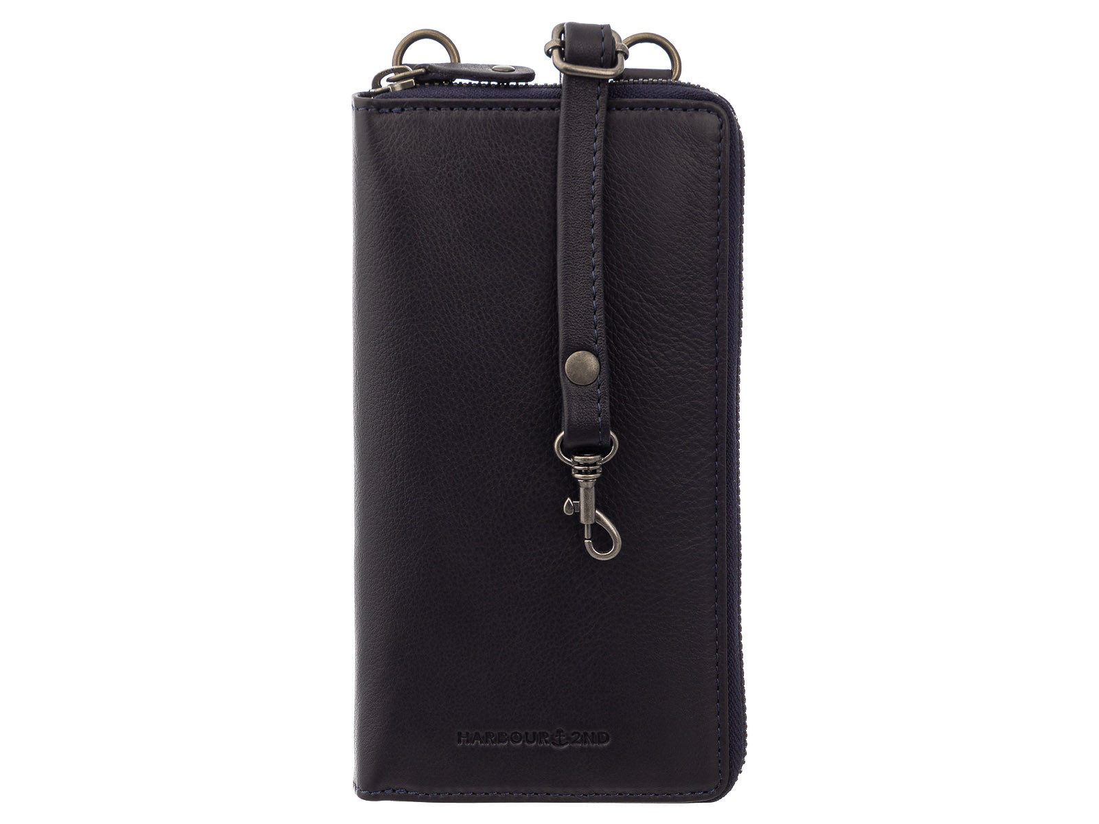 HARBOUR 2nd Schultertasche Pamela Mobilebag-Style Leder Handytasche/Geldbörse (1 Stück, 1-tlg., B/H/T)ca. 11/19,5/3 cm), Leder