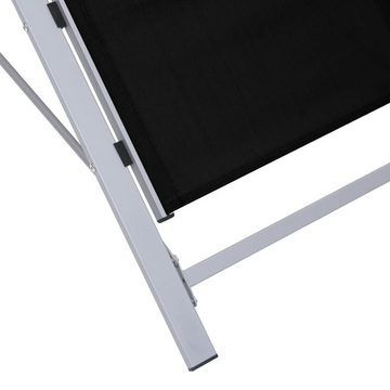 vidaXL Gartenlounge-Sessel Liegestuhl Relaxstuhl Gartenliege Sonnenliege Aluminium Stoffbespannun