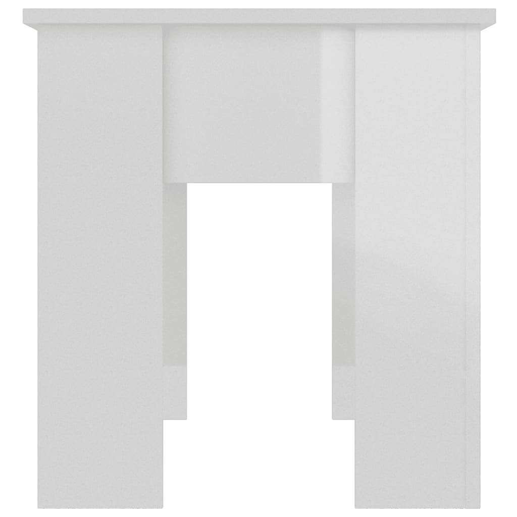 cm Couchtisch vidaXL (1-St) | 101x49x52 Holzwerkstoff Hochglanz-Weiß Couchtisch Hochglanz-Weiß Hochglanz-Weiß