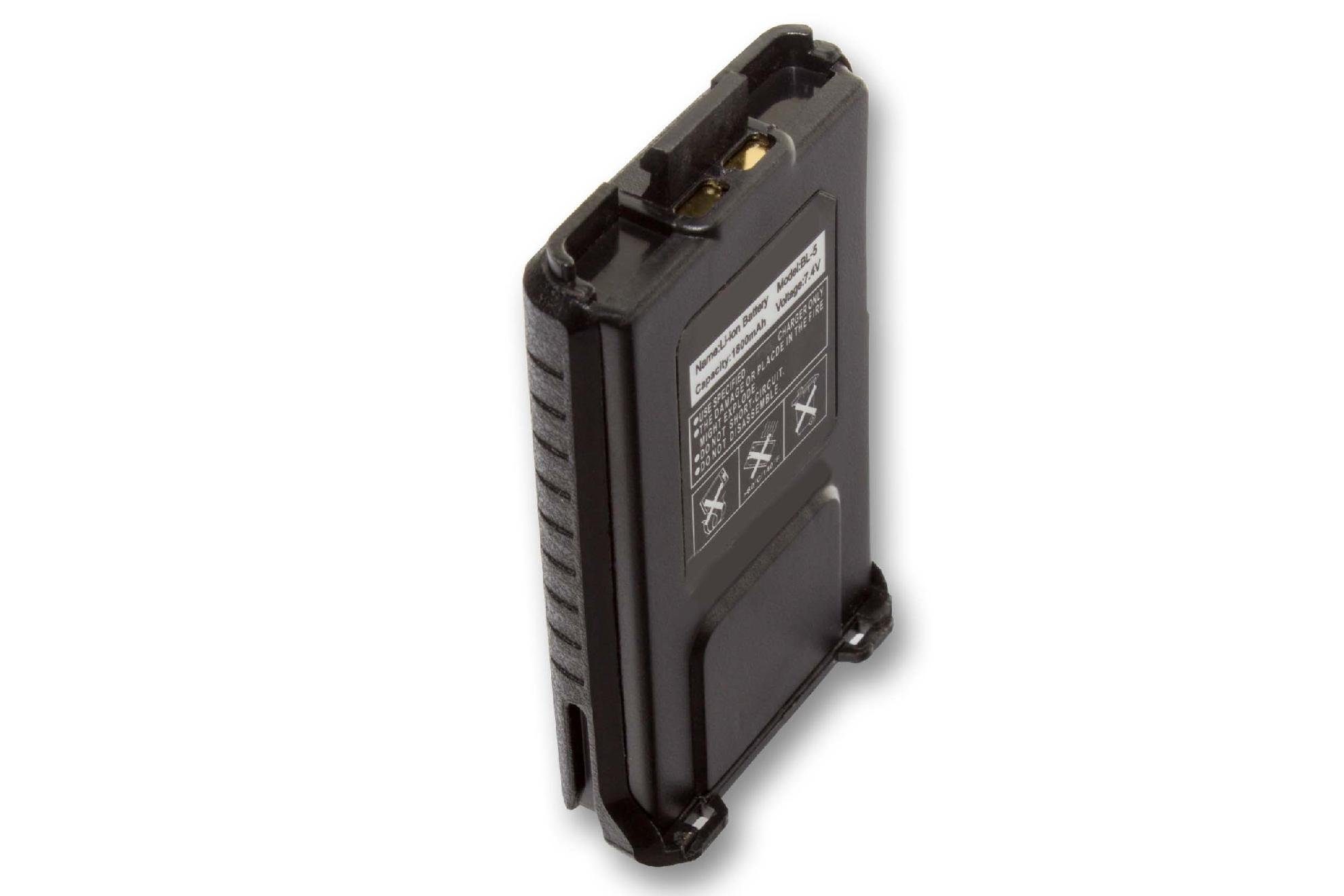 Akku mAh Pofung Funk Business Funkgerät UV-5RE & für vhbw UV-5RA, Industrie & (1800mAh, UV-5R, passend Li-Ion) 7,4V, 1800