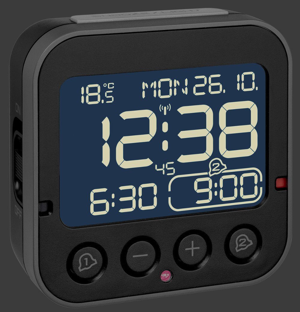 TFA Dostmann Funkwecker digitaler Wecker BINGO 2.0 TFA 60.2552.01 mit Negativdisplay