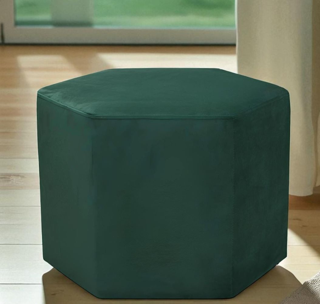 Xlmoebel Hocker Samtstoff Pouf in stilvollem Design für gemütliche Sitzgelegenheiten (Pouf), Hergestellt in Europa