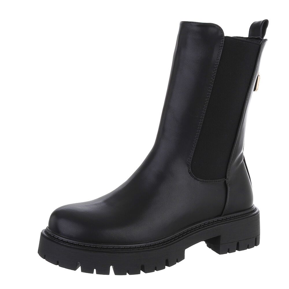 Ital-Design Damen Freizeit Plateaustiefelette (87284035) Blockabsatz günstig online kaufen