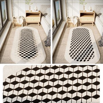 Teppich Teppiche,Wohn-/Schlafzimmerteppich,Faltbar und waschbar,60x120cm, Dedom