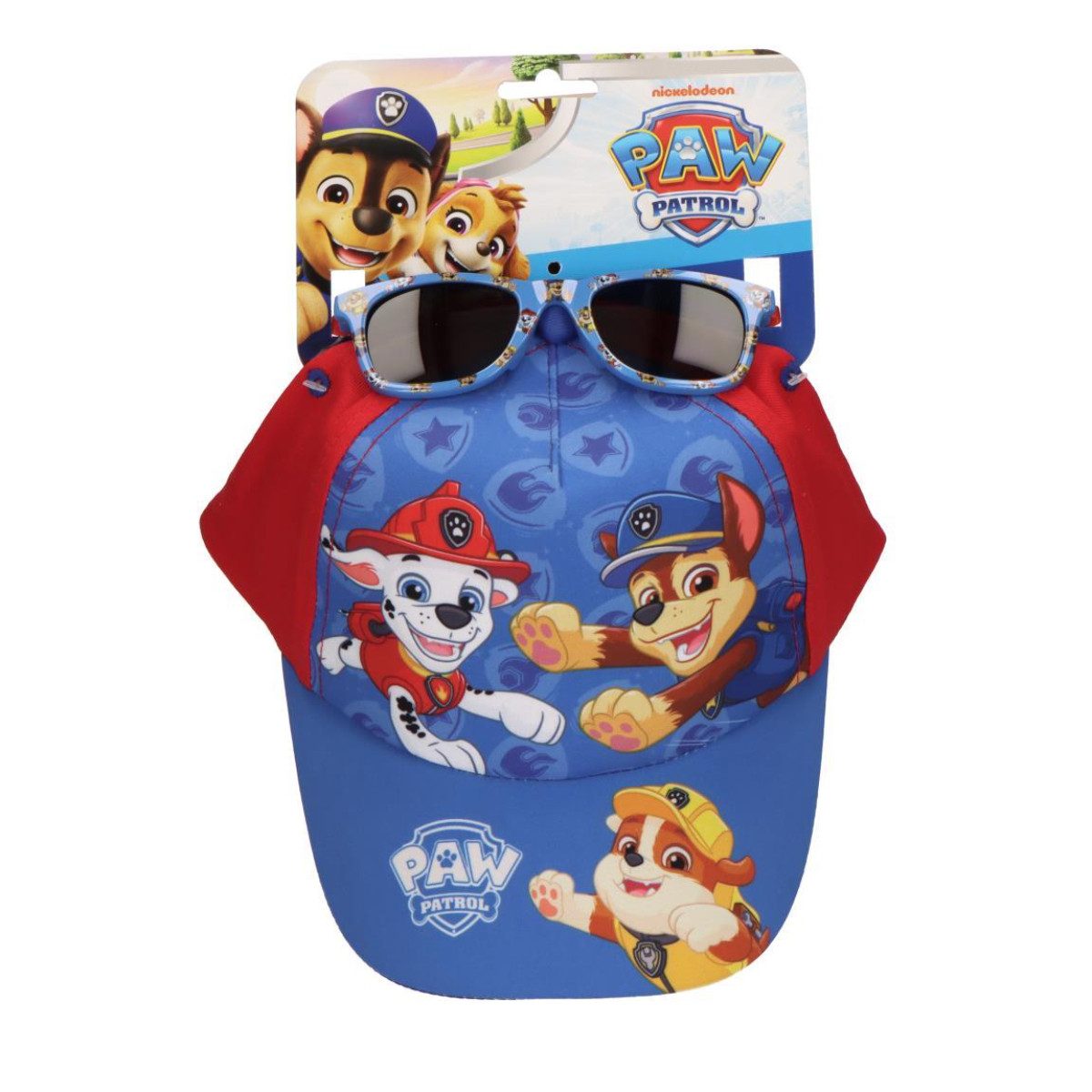 PAW PATROL Baseball Cap Kinder Cap Sonnenbrille Set Mütze Sommer Set (2-St)