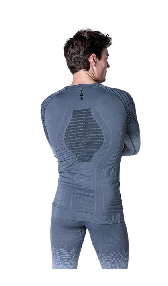 X-Bionic Langarmshirt Invent FX (temperaturregulierung) Unterwäsche grau/lime Herren