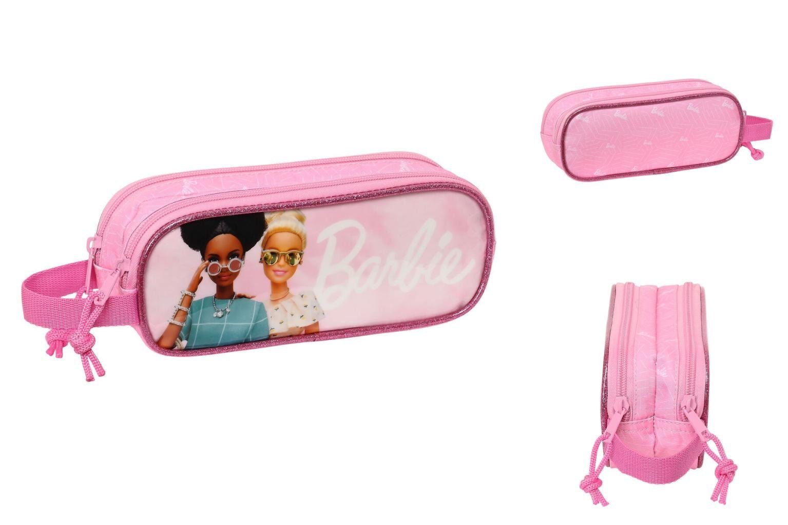 6 Girl Rosa x 21 x Barbie cm Barbie Zweifaches Mehrzweck-Etui 8 Federtasche