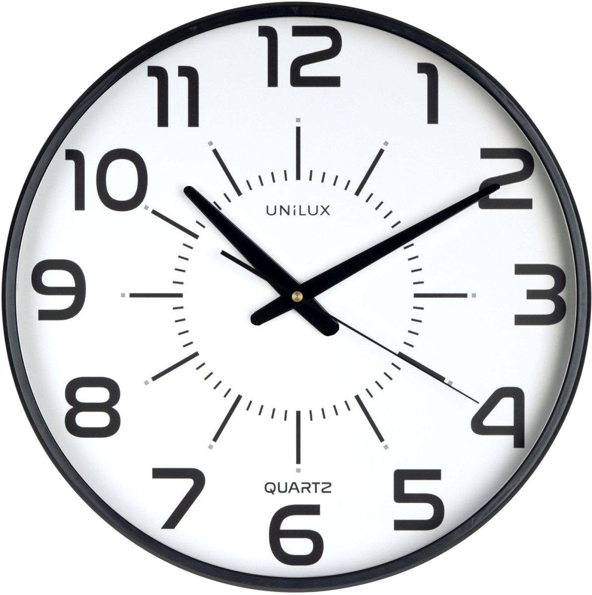 unilux Uhr Wanduhr Maxi Pop ULX 37,5cm black