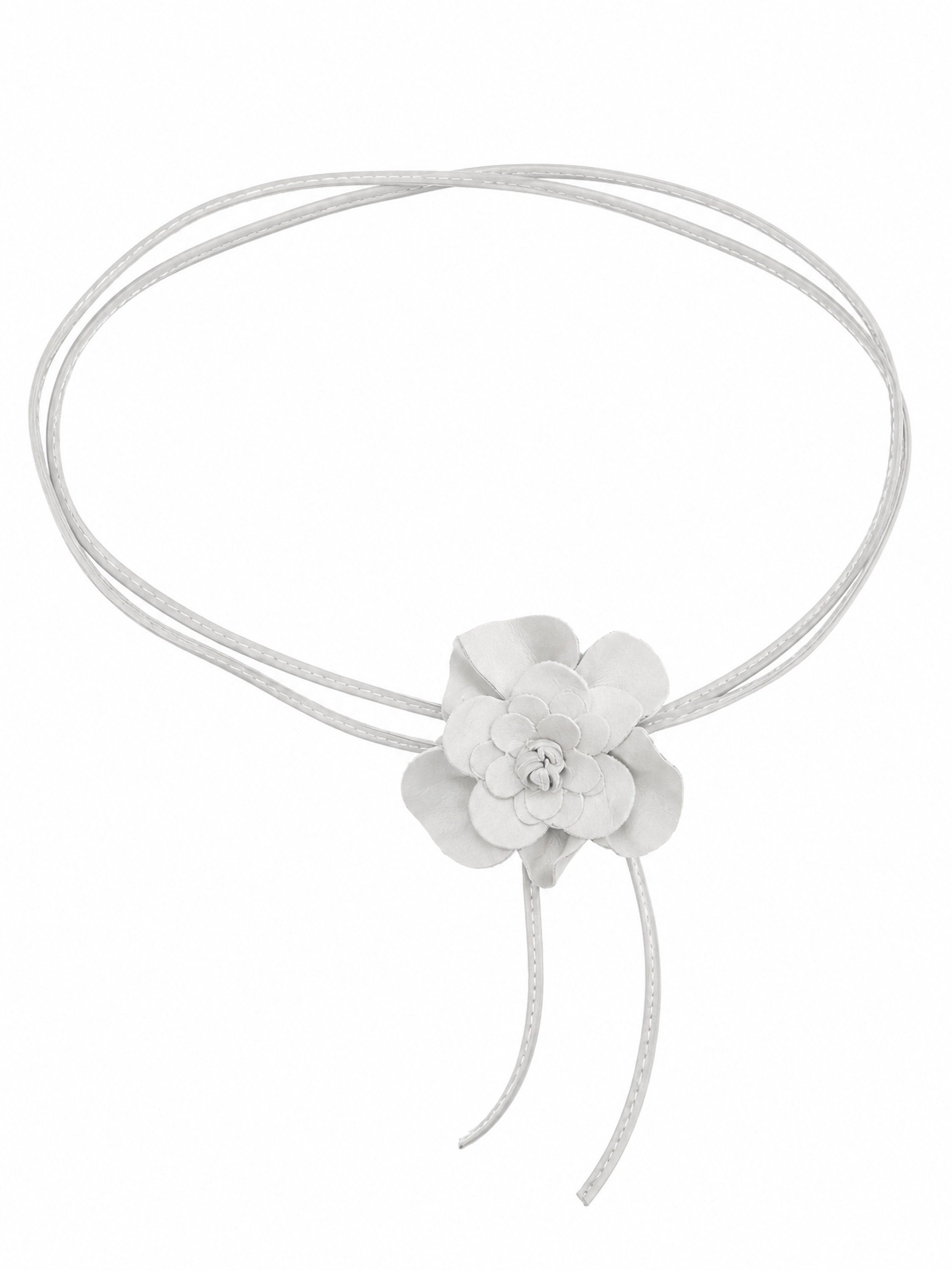 COLLEZIONE ALESSANDRO Taillengürtel Blüte Lederband mit echt Leder Blüte