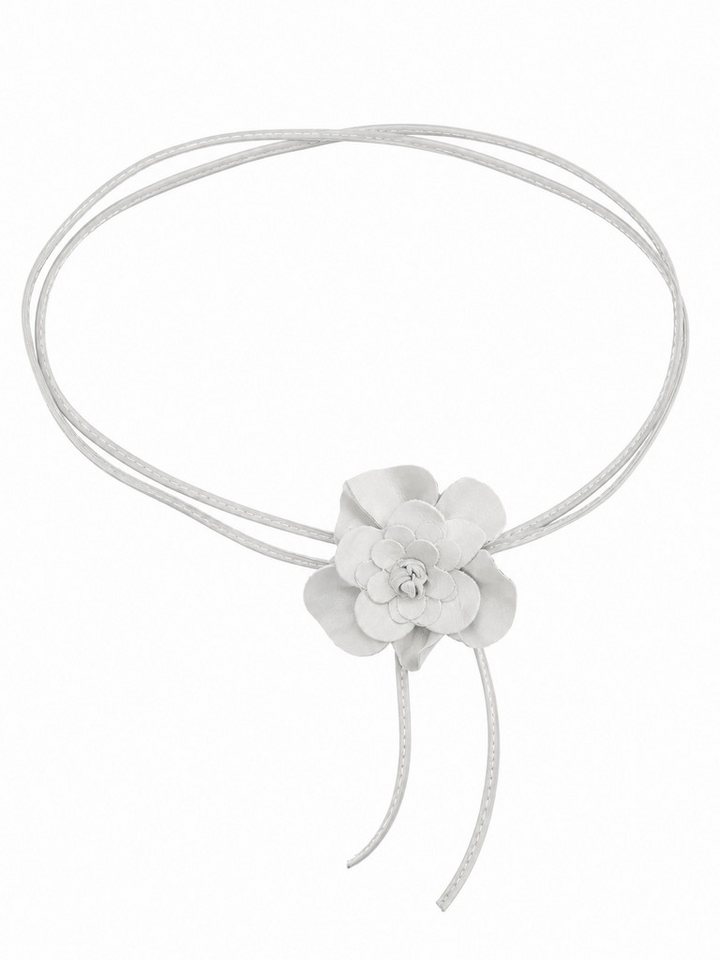 COLLEZIONE ALESSANDRO Taillengürtel Blüte Lederband mit echt Leder Blüte
