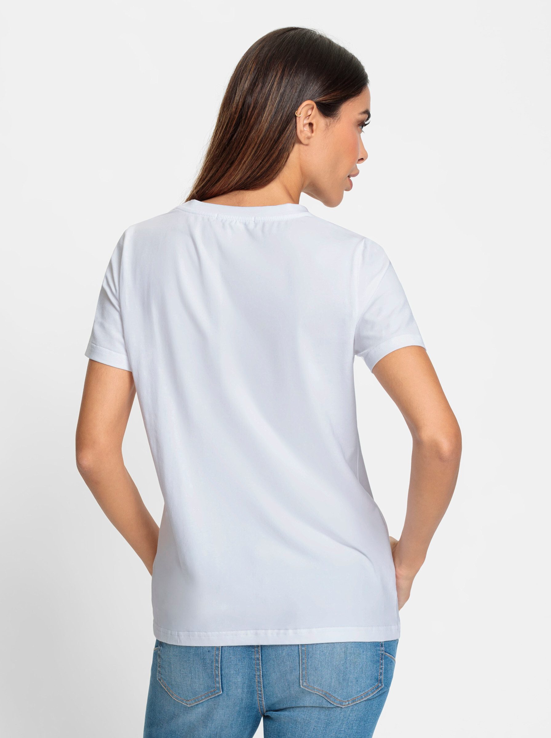 heine 3/4-Arm-Shirt "Druck-Shirt", (1 tlg.) günstig online kaufen