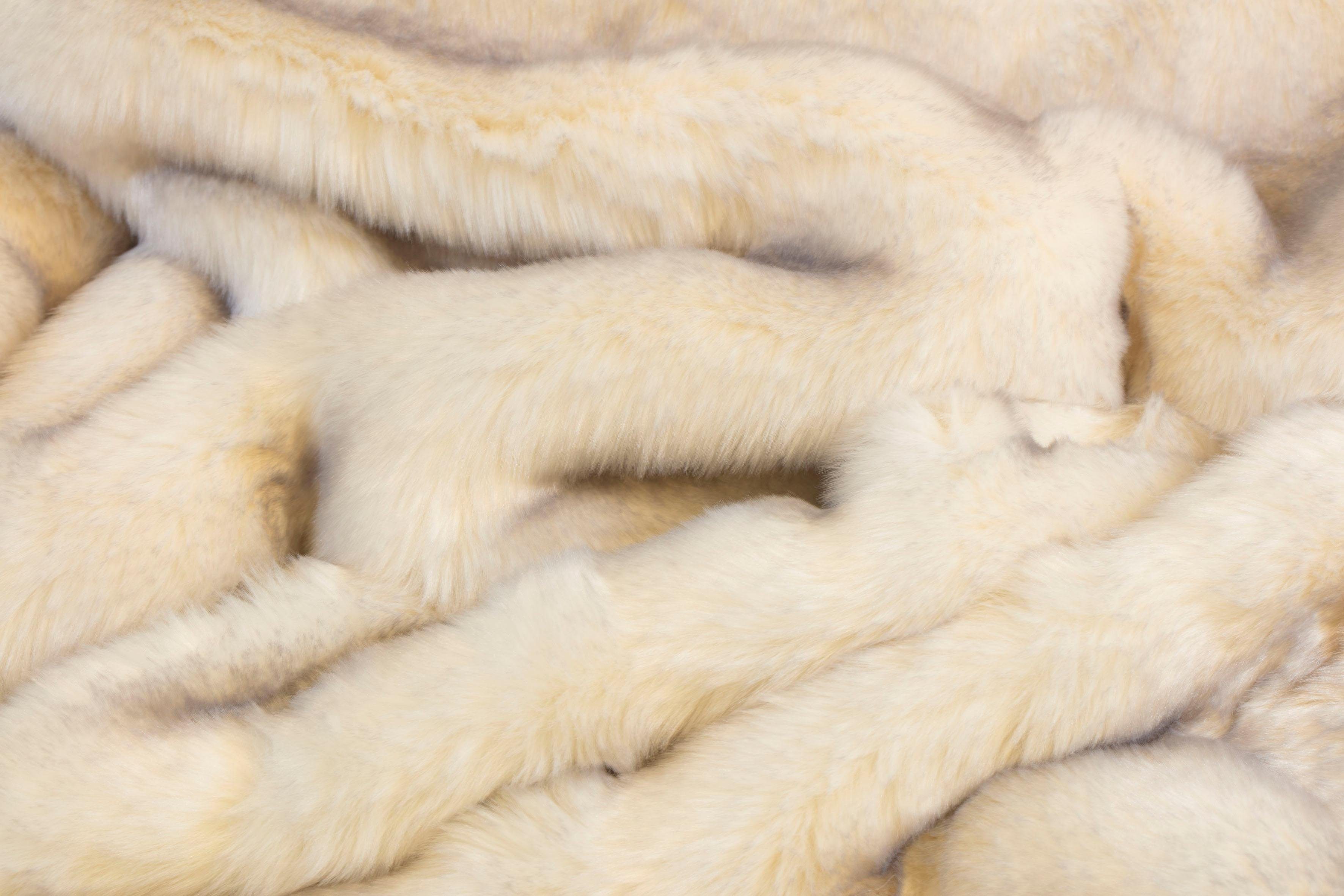 Wohndecke Polarfuchs, Star Home Textil, besonders Kuscheldecke weich