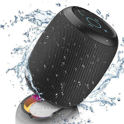 Tidyard ZEALOT S53 Bluetooth-Lautsprecher (Bluetooth, 10 W, Licht, Wasserdicht, Stereo Bass, Dualen Treibern)