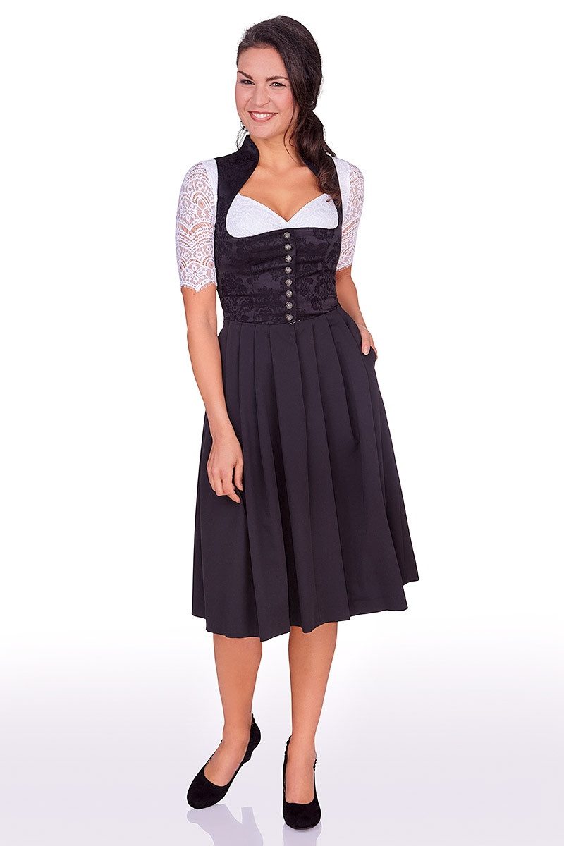 Berwin & Wolff Dirndl Midi Dirndl 1tlg. - GESINA - schwarz – Bild 5 von 5