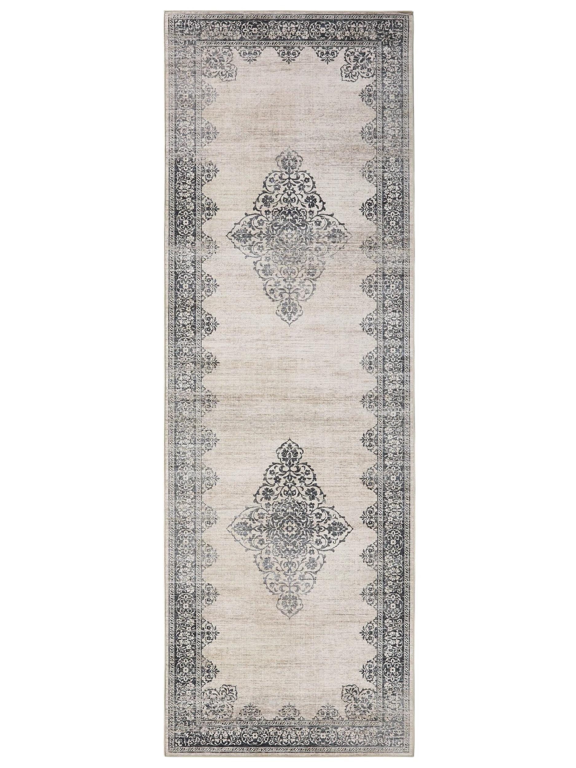 benuta Läufer Laury, rechteckig, Höhe: 5 mm, Teppich Wohnzimmer, Schlafzimmer, Esszimmer, Flur, Kunstfaser, Cozy