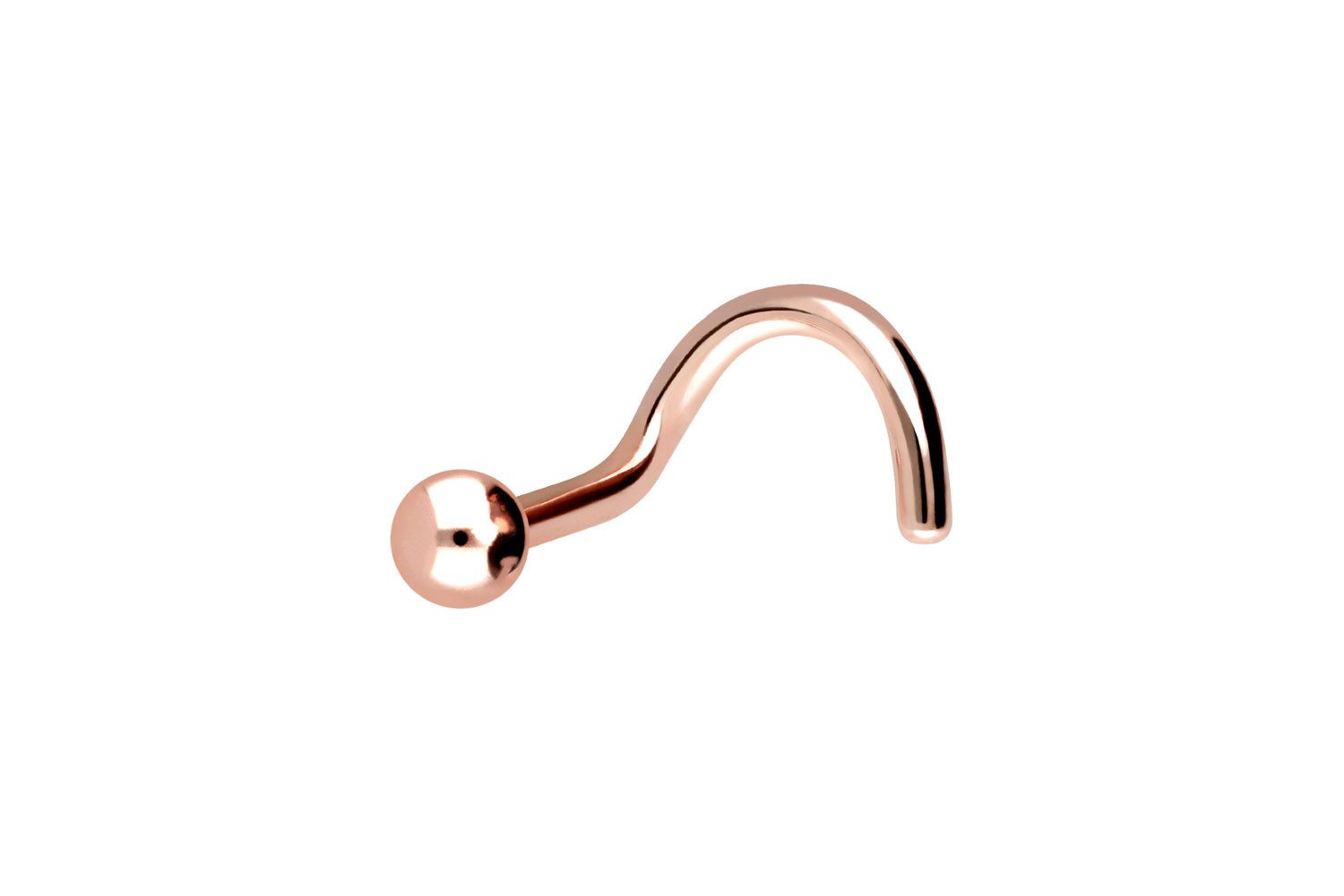 PIERCINGLINE Nasenpiercing Titan Nasenstecker Spirale KUGEL günstig online kaufen