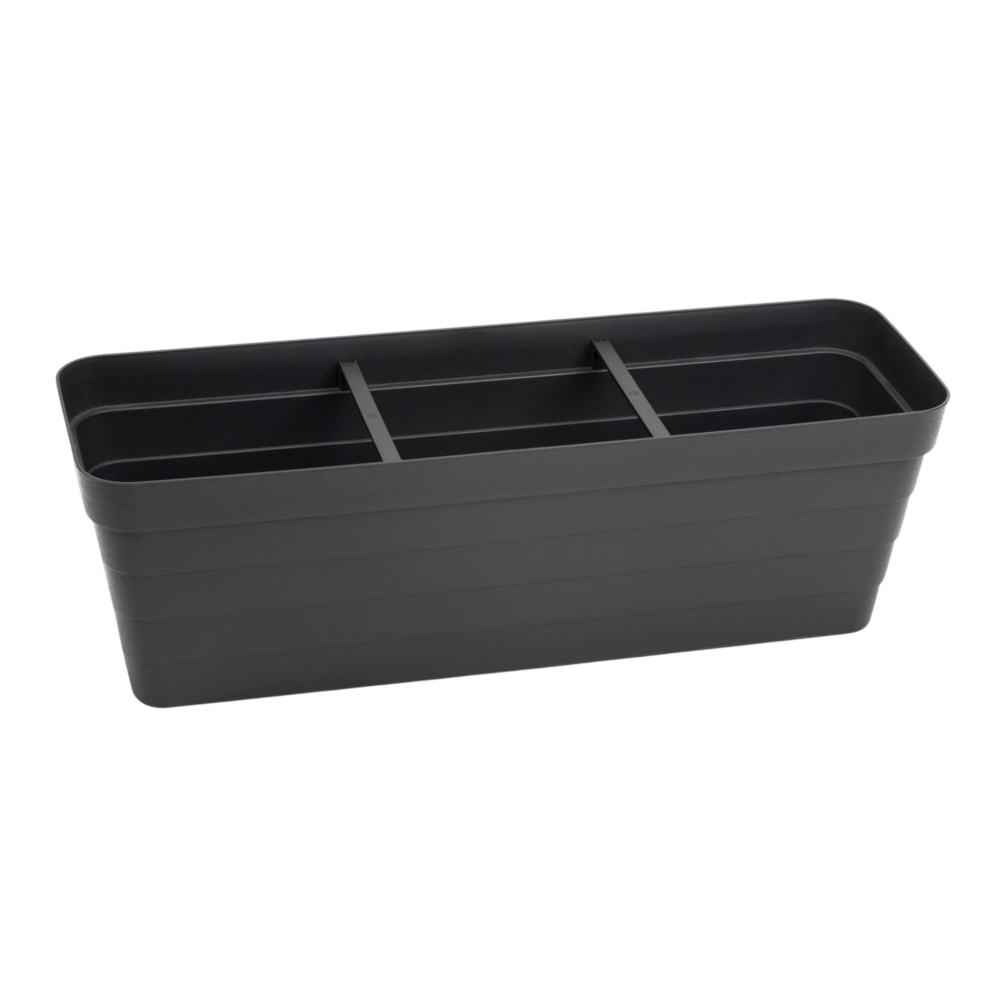 Spetebo Blumentopf Balkon Blumenkasten Bewässerungssystem 60 cm (Anzahl, 1 St., Stück), Mit integriertem Bewässerungsboden
