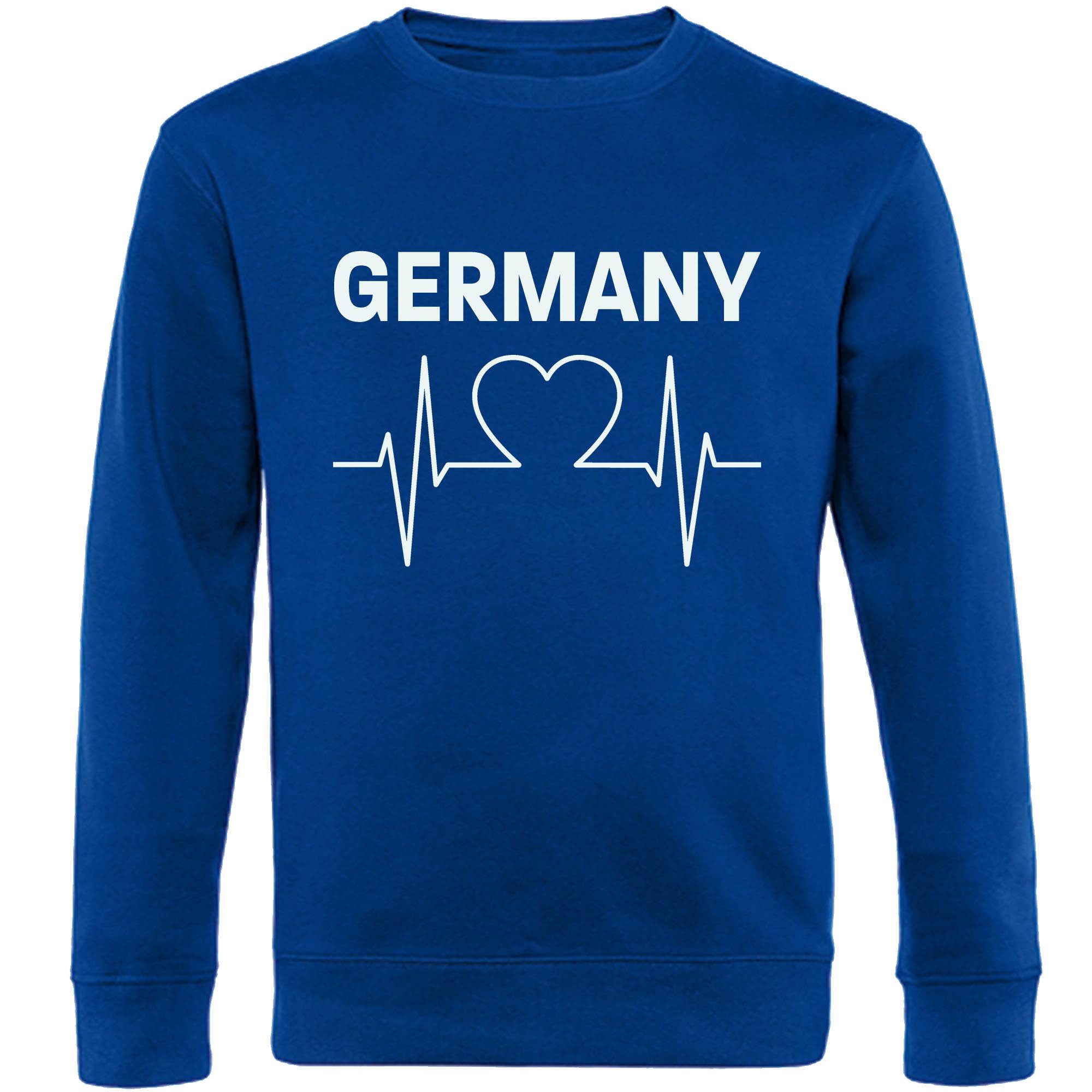 multifanshop Sweatshirt Germany - Herzschlag - Pullover