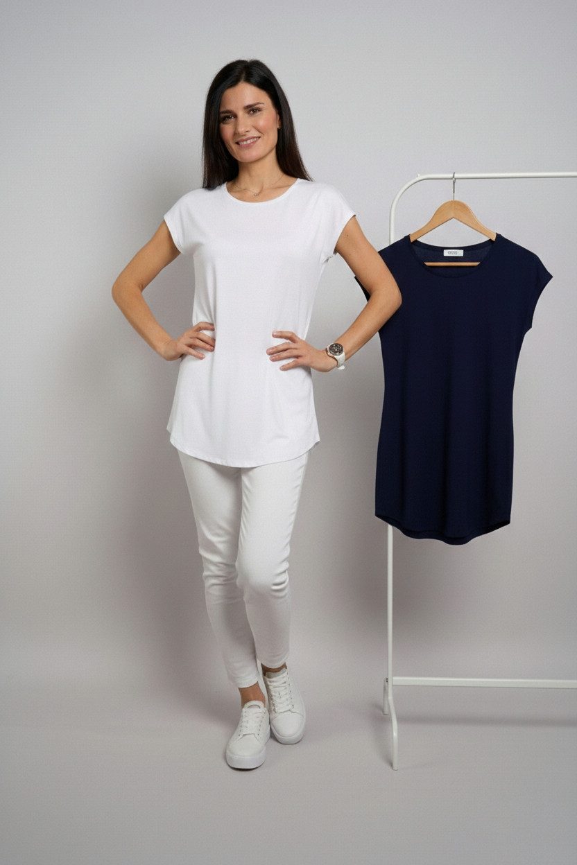 Seidel Moden Longshirt Otto exclusiv (2-tlg) 2er Pack Rundhals - Viskose - MADE IN GERMANY