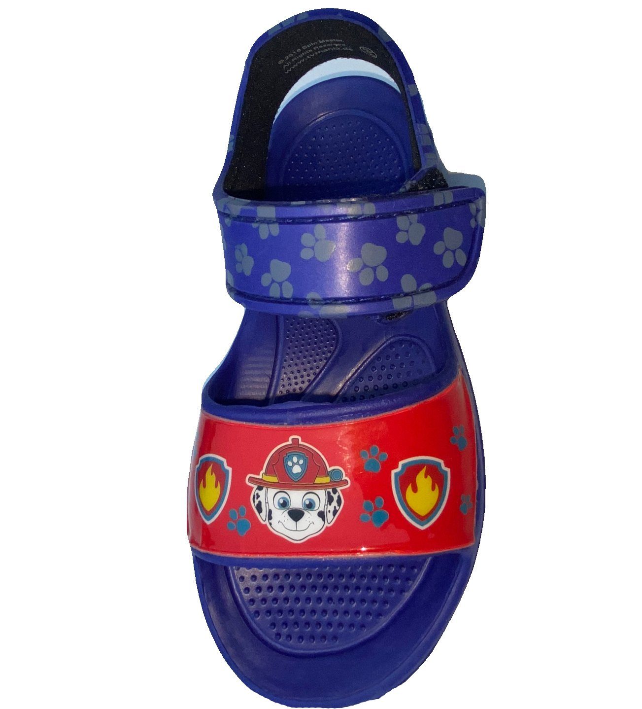 PAW PATROL Paw Patrol Sandalen Badeschuhe Schuhe für Jungen + Mädchen, rutschfeste Sohle, Klettverschluss, Kinderschuhe Sommerschuhe Schwimmschuhe rosa + blau Gr.24/25 26/27 28/29 30/31 Badesandale