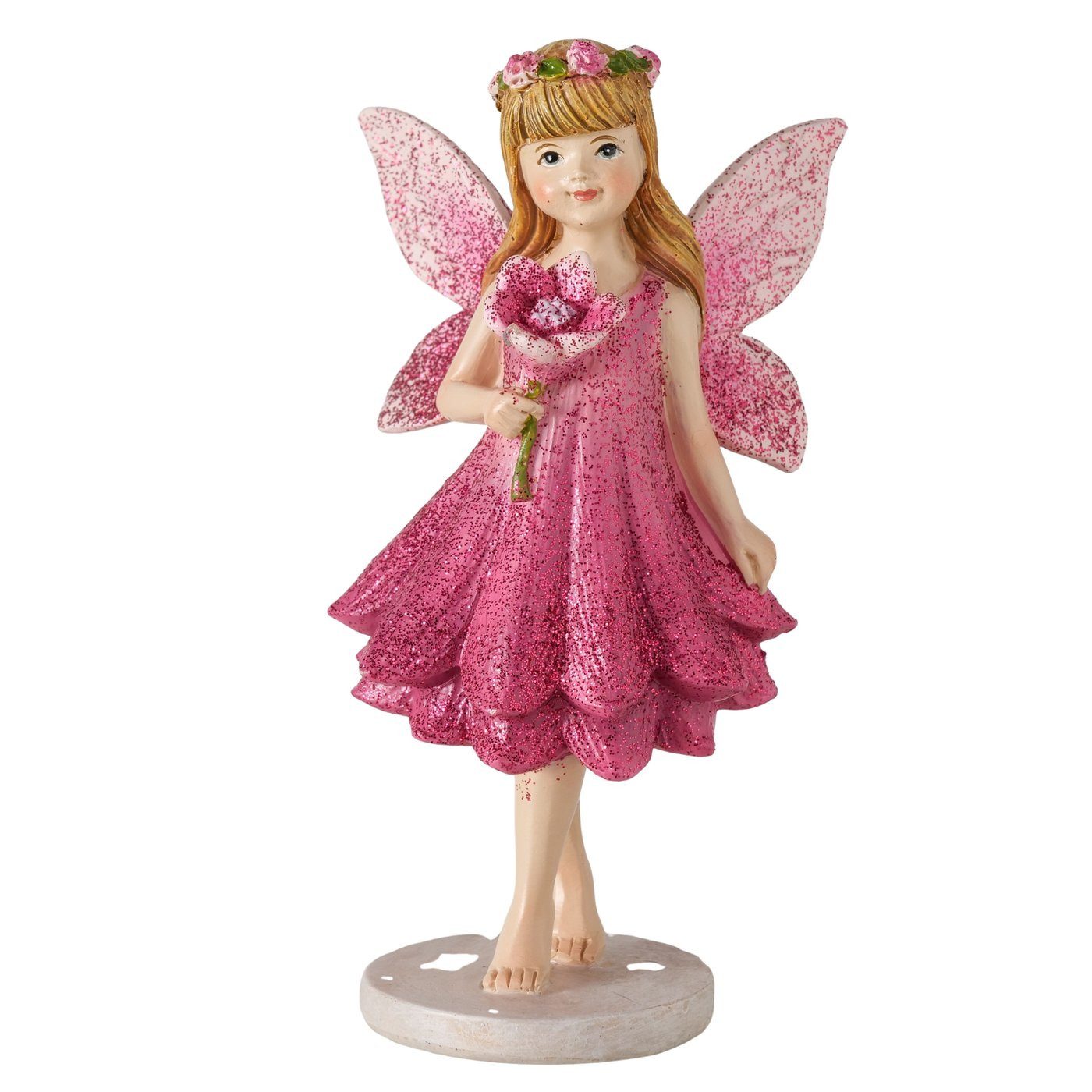 MF Engelfigur Elfen Figur Evangeline 2er Set Pink Lila Dekoration (2 St)