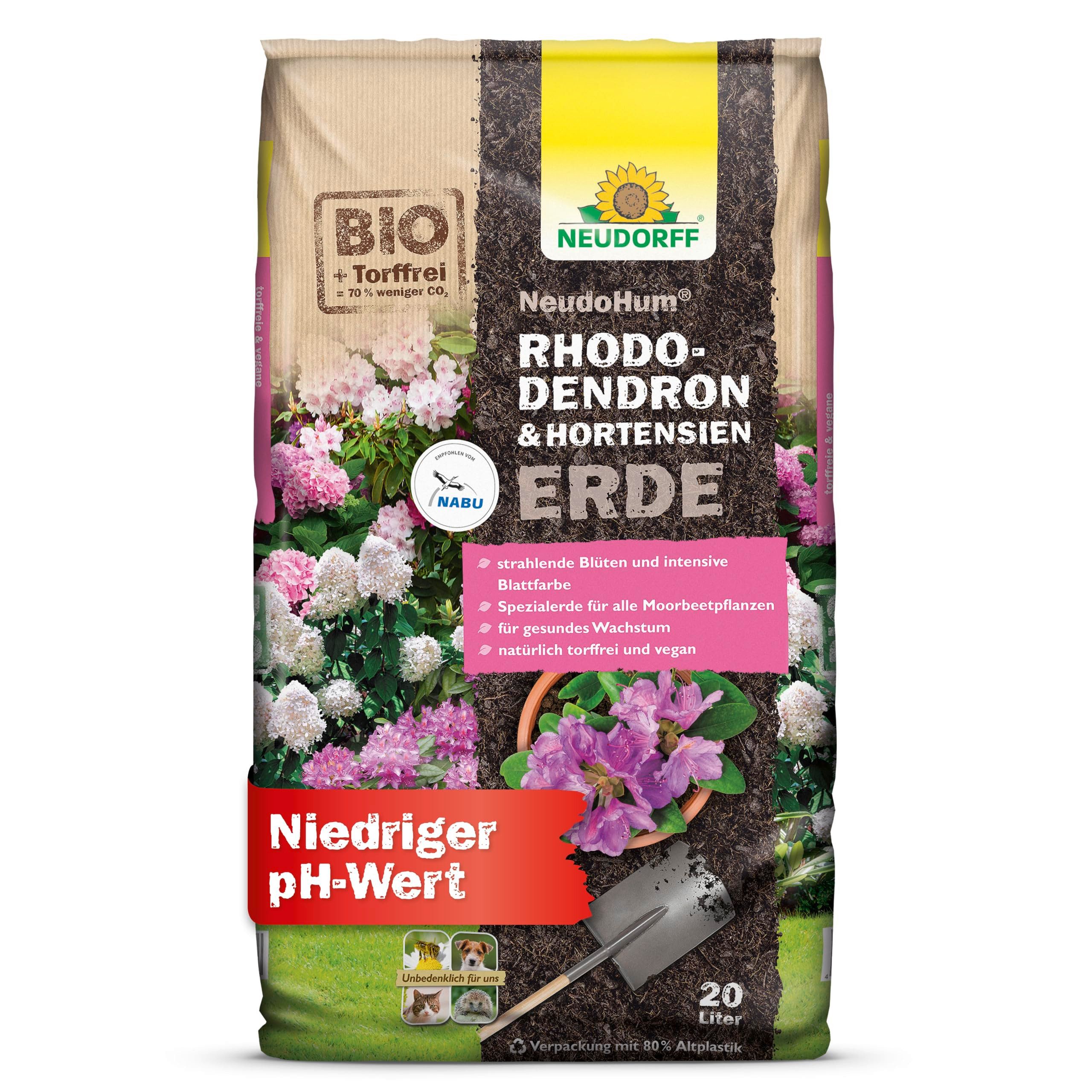 Neudorff Bio-Erde NeudoHum Bio HortensienErde 20 Liter, (Torffreie Bio-Erde günstig online kaufen