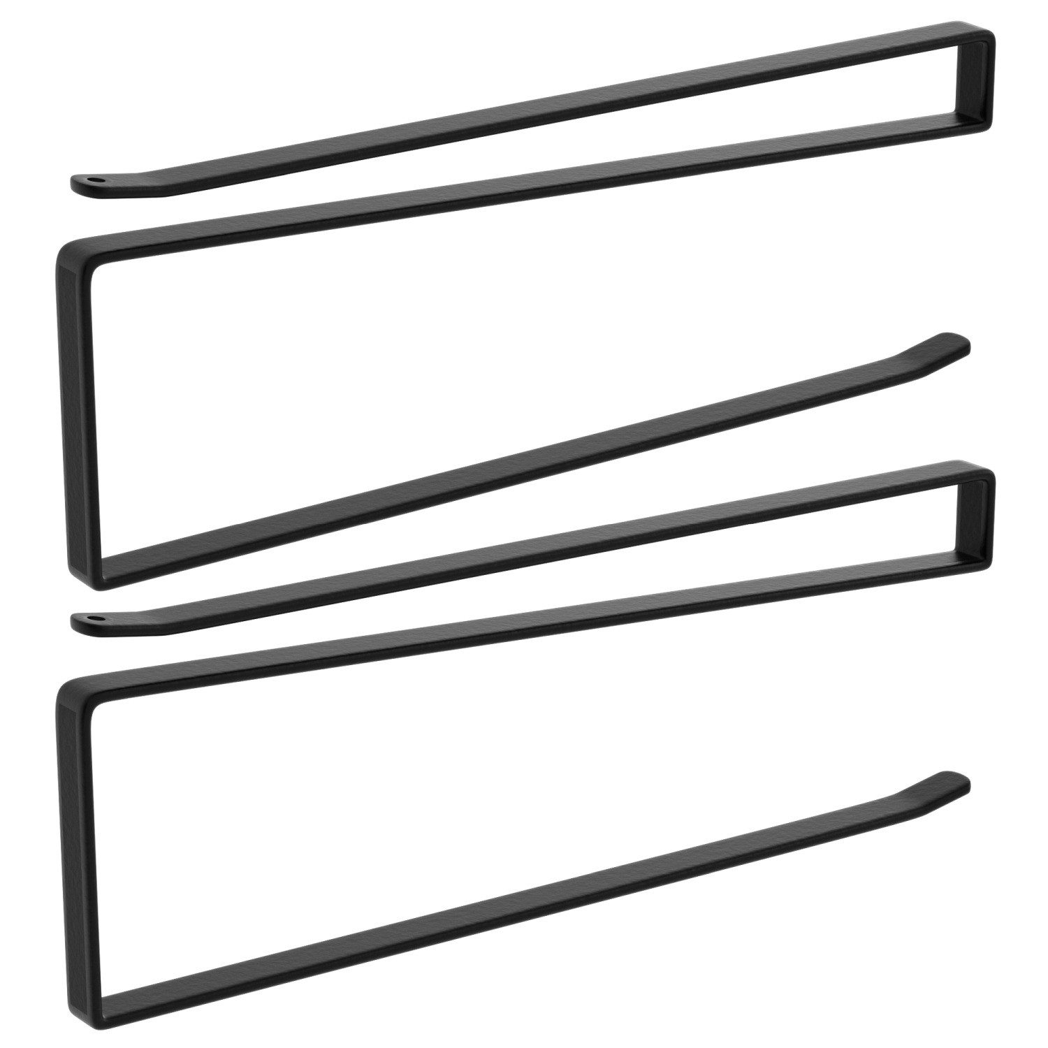 Intirilife Küchenrollenhalter, (2x Papierrollenhalterung in Schwarz günstig online kaufen