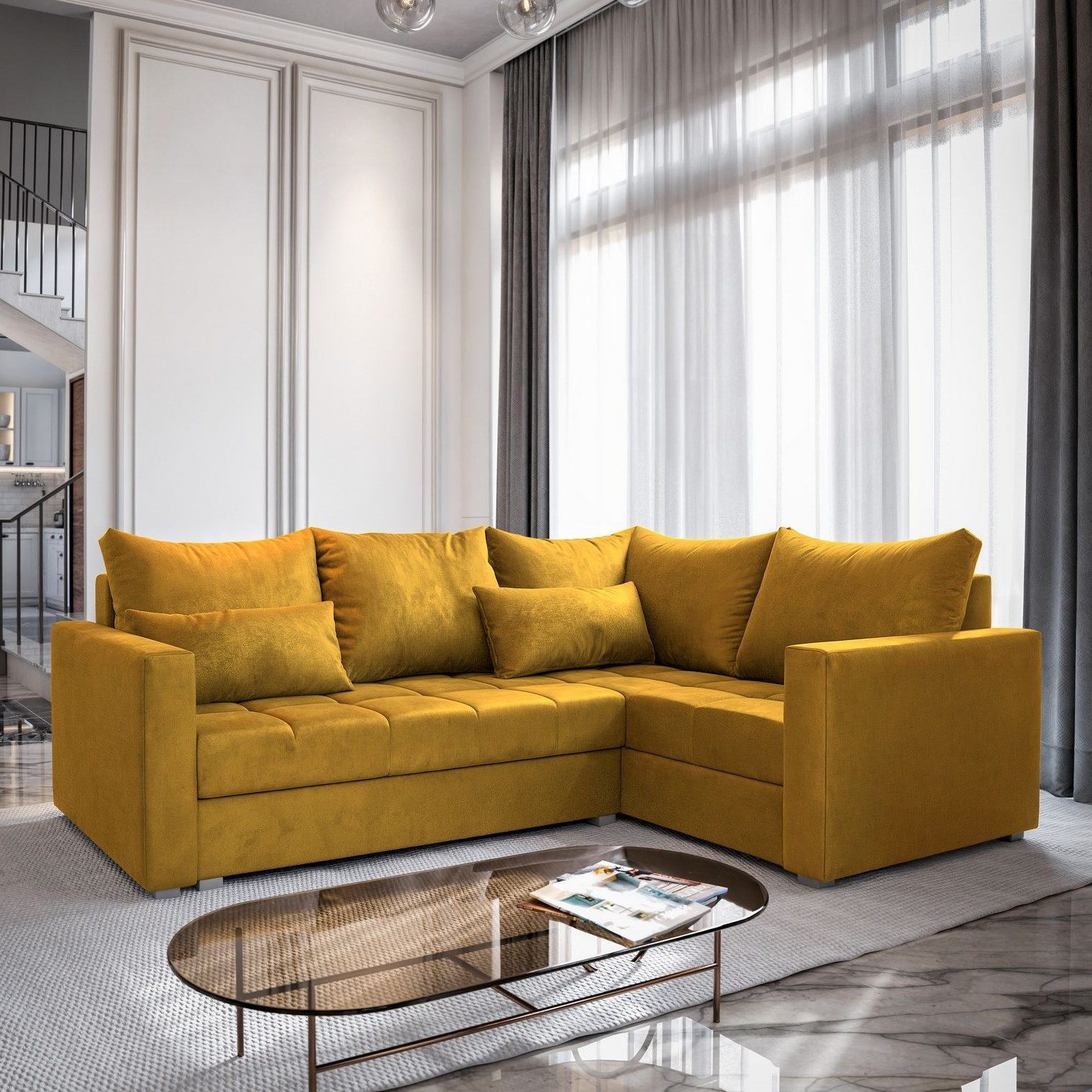 Masseno Ecksofa LIRENO mit Schlaffunktion L-Form, günstig online kaufen