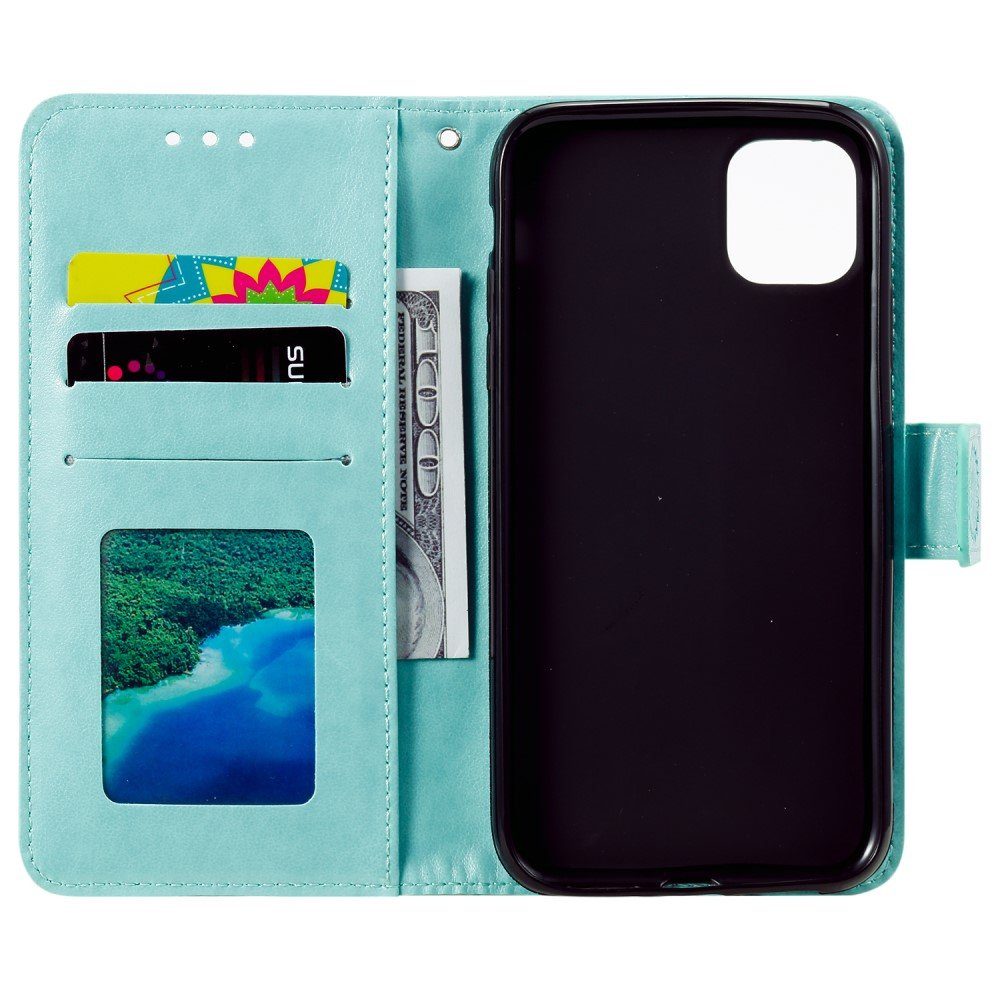 CoverKingz Handyhülle Hülle für Apple iPhone 13 Handyhülle Flip Case Cover Schutzhülle 15,2 cm (6 Zoll), Klapphülle Schutzhülle mit Kartenfach Schutztasche Motiv Mandala