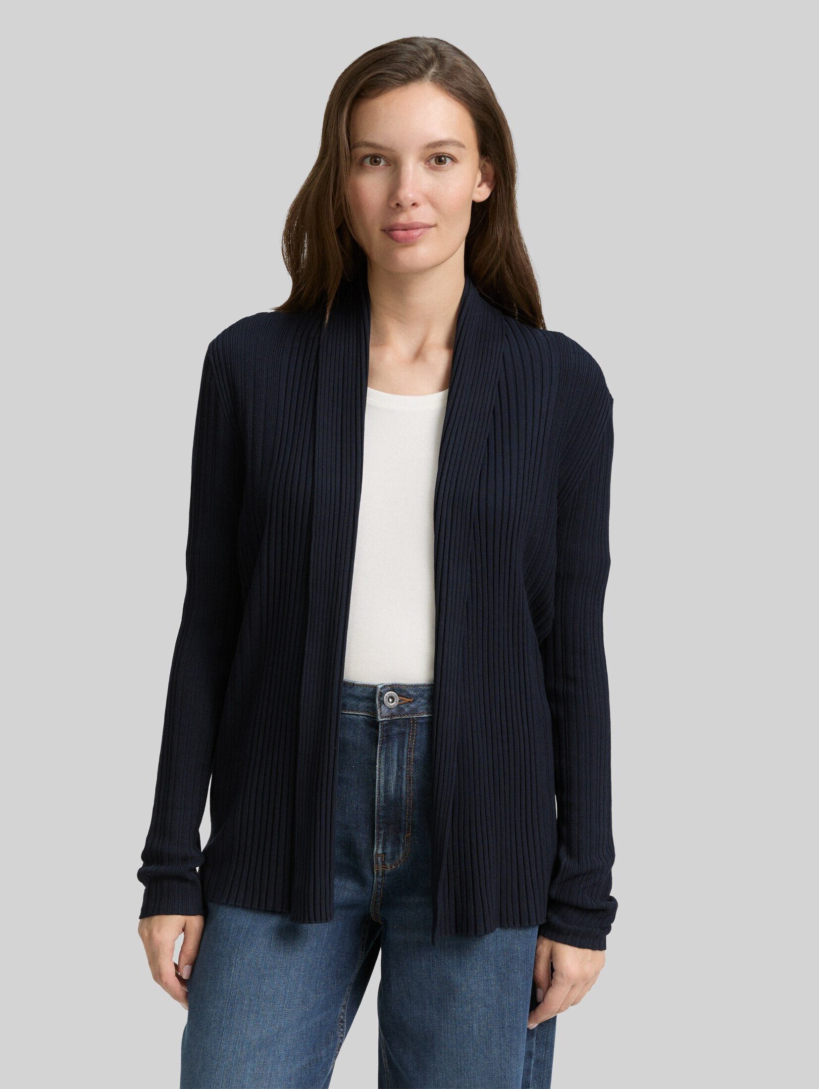 TOM TAILOR Cardigan Pullover & Strickjacken Cardigan mit Schalkragen