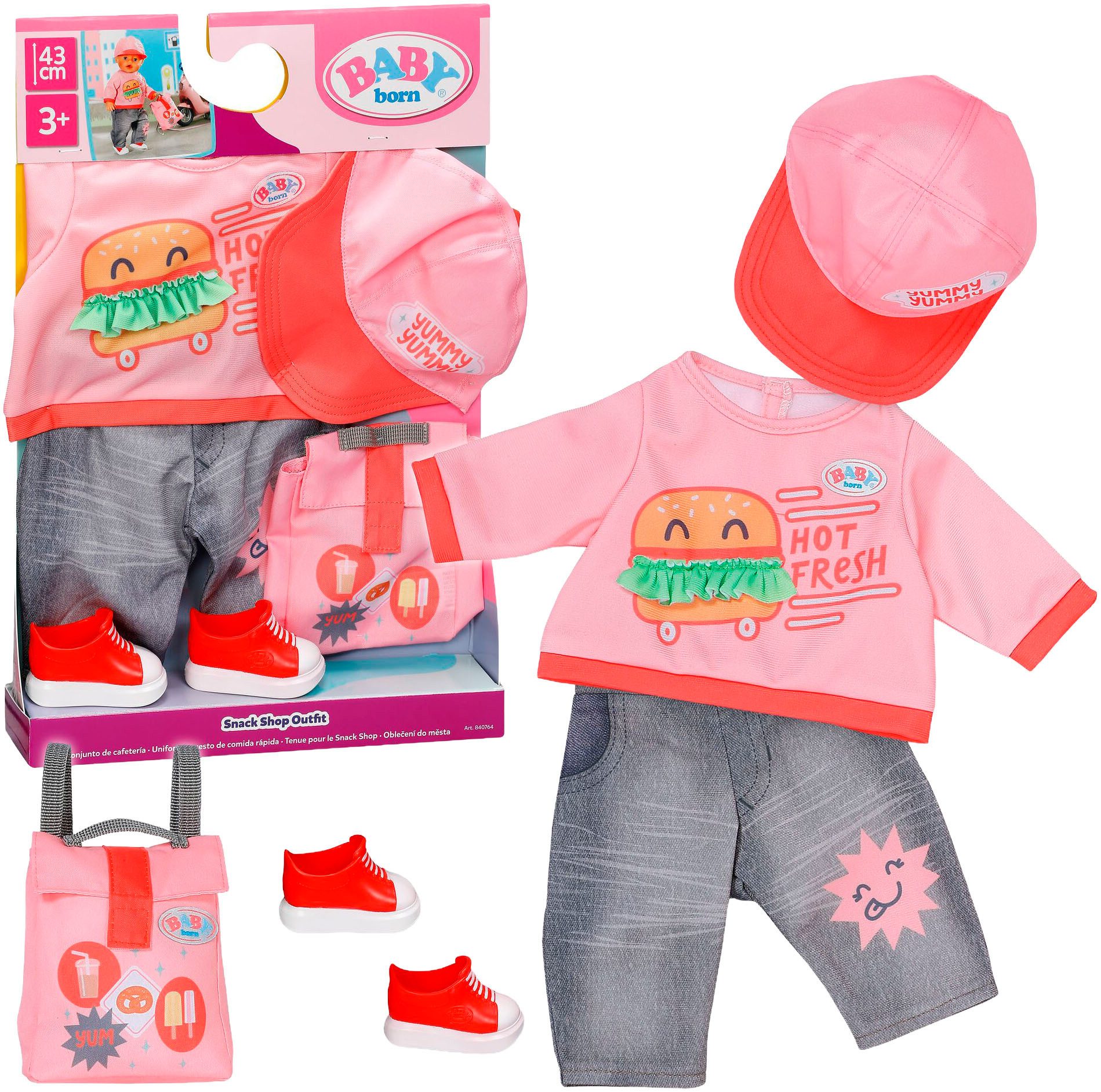 Baby Born Puppenkleidung Snack Shop Outfit, 43cm