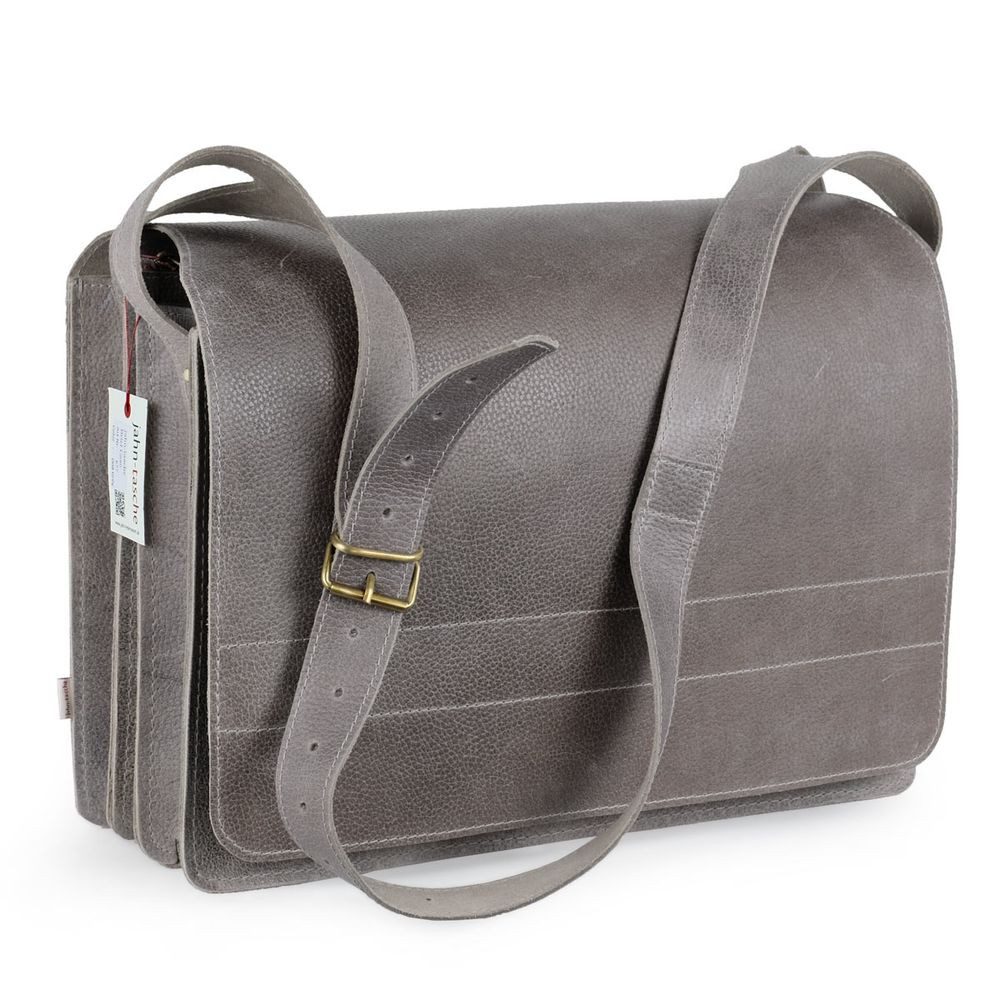 Jahn-Tasche Aktentasche Große Aktentasche / Lehrertasche Gr. XXL, Leder Grau, Jahn-Tasche