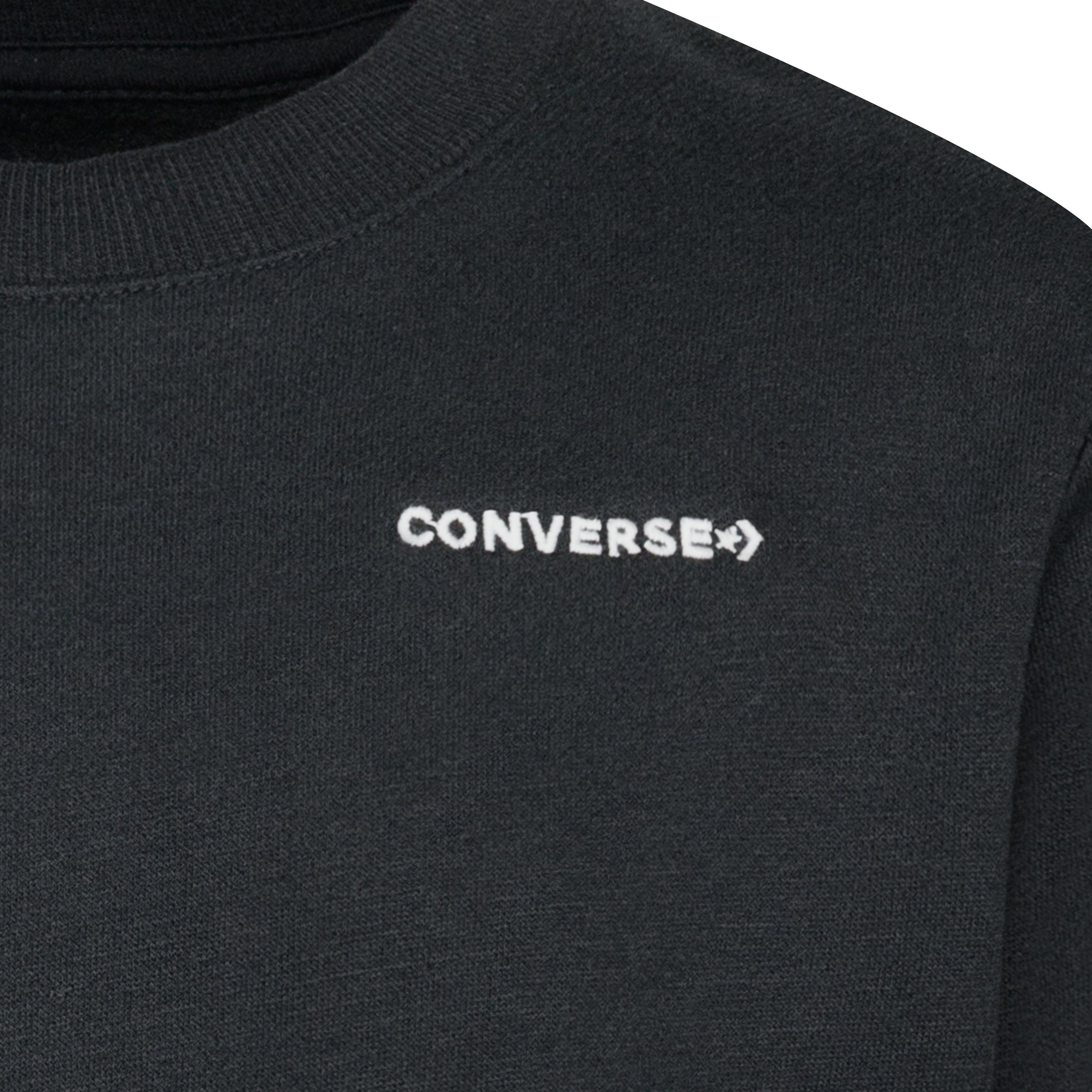 Converse Sweatshirt WORDMARK Kinder CREW für BLACK 