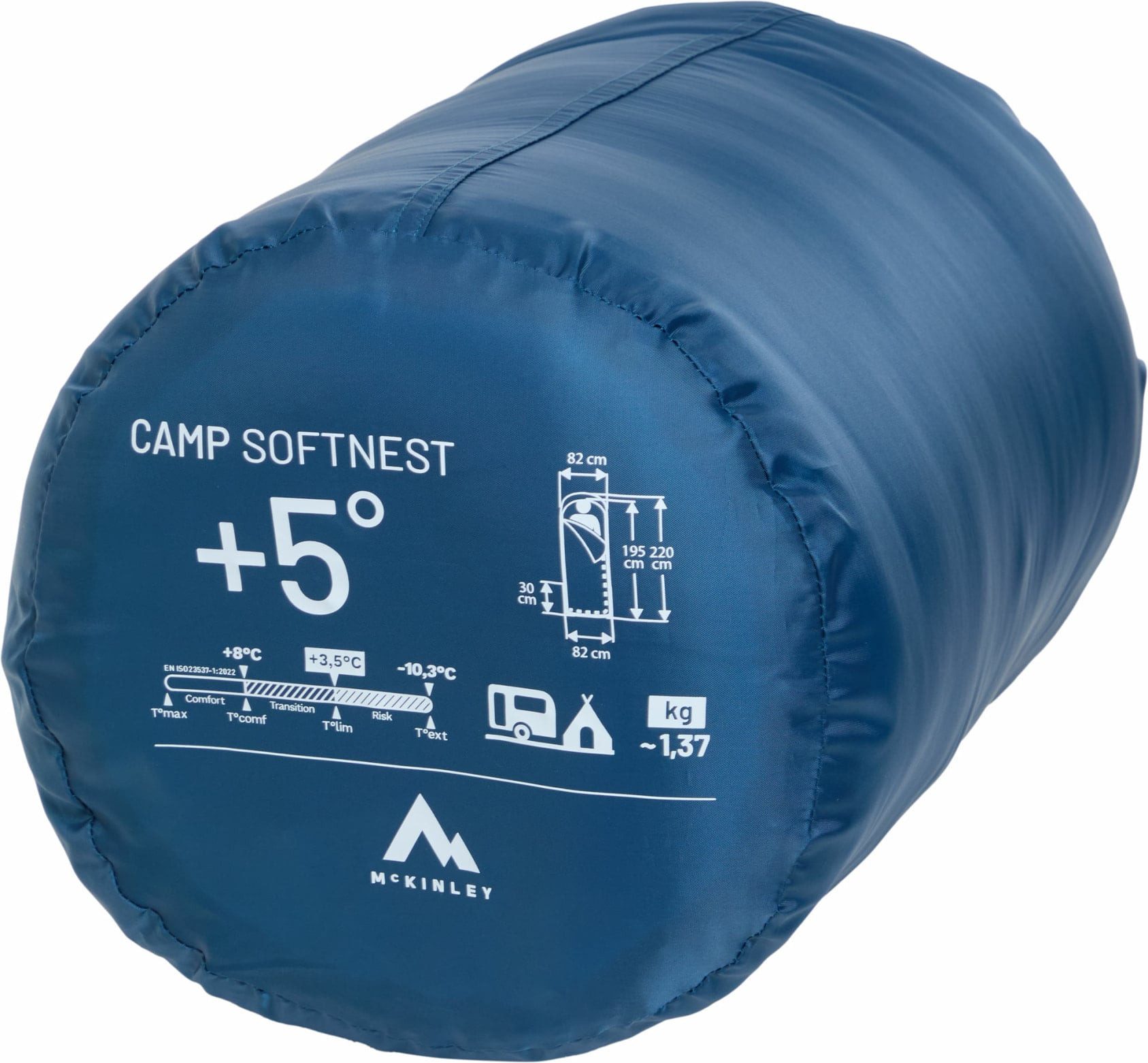 McKINLEY Schlafsack Decken-Schlafs. Camp SoftNest 5 BLACK/BLACK
