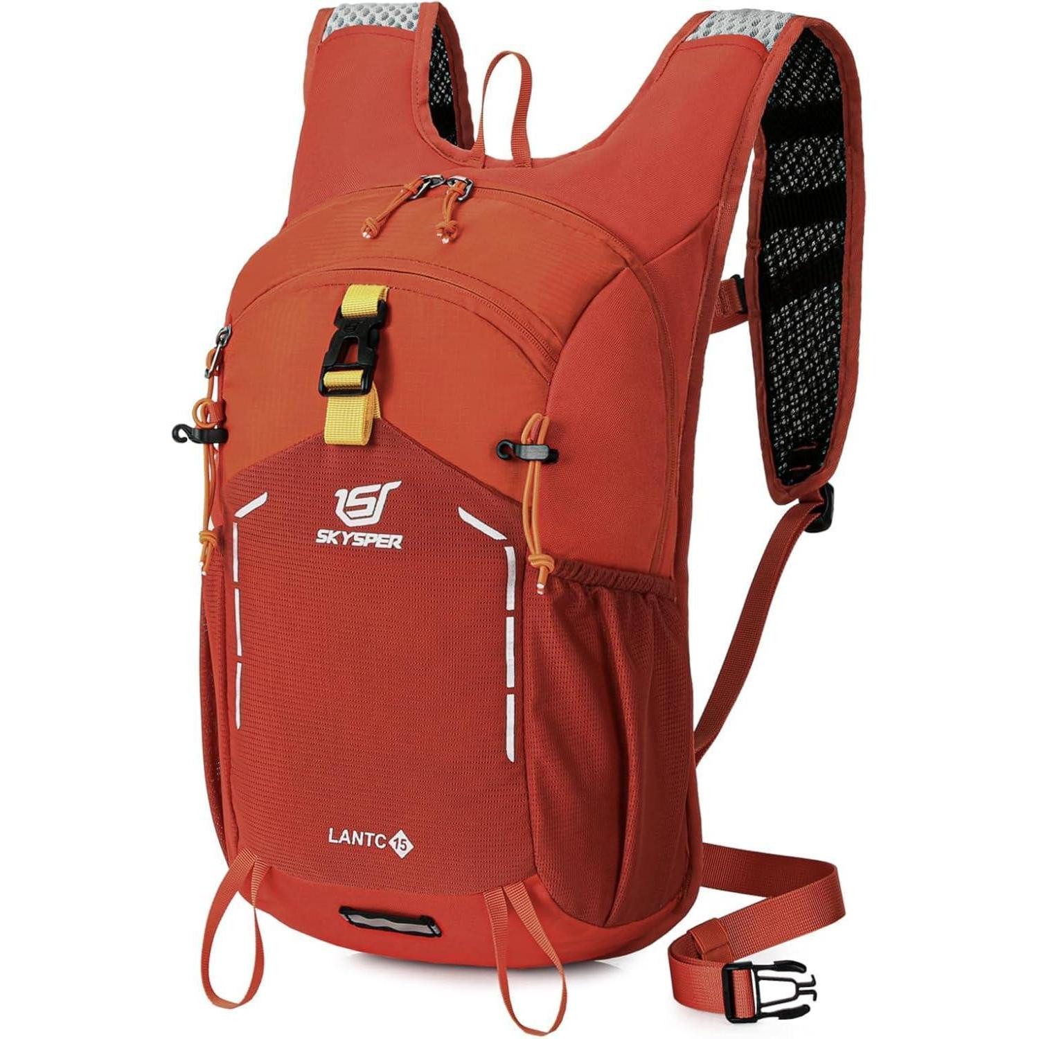 LuxusKollektion Wanderrucksack Wanderrucksack Herren Tagesrucksack Trekkingrucksack 15Liter Orange