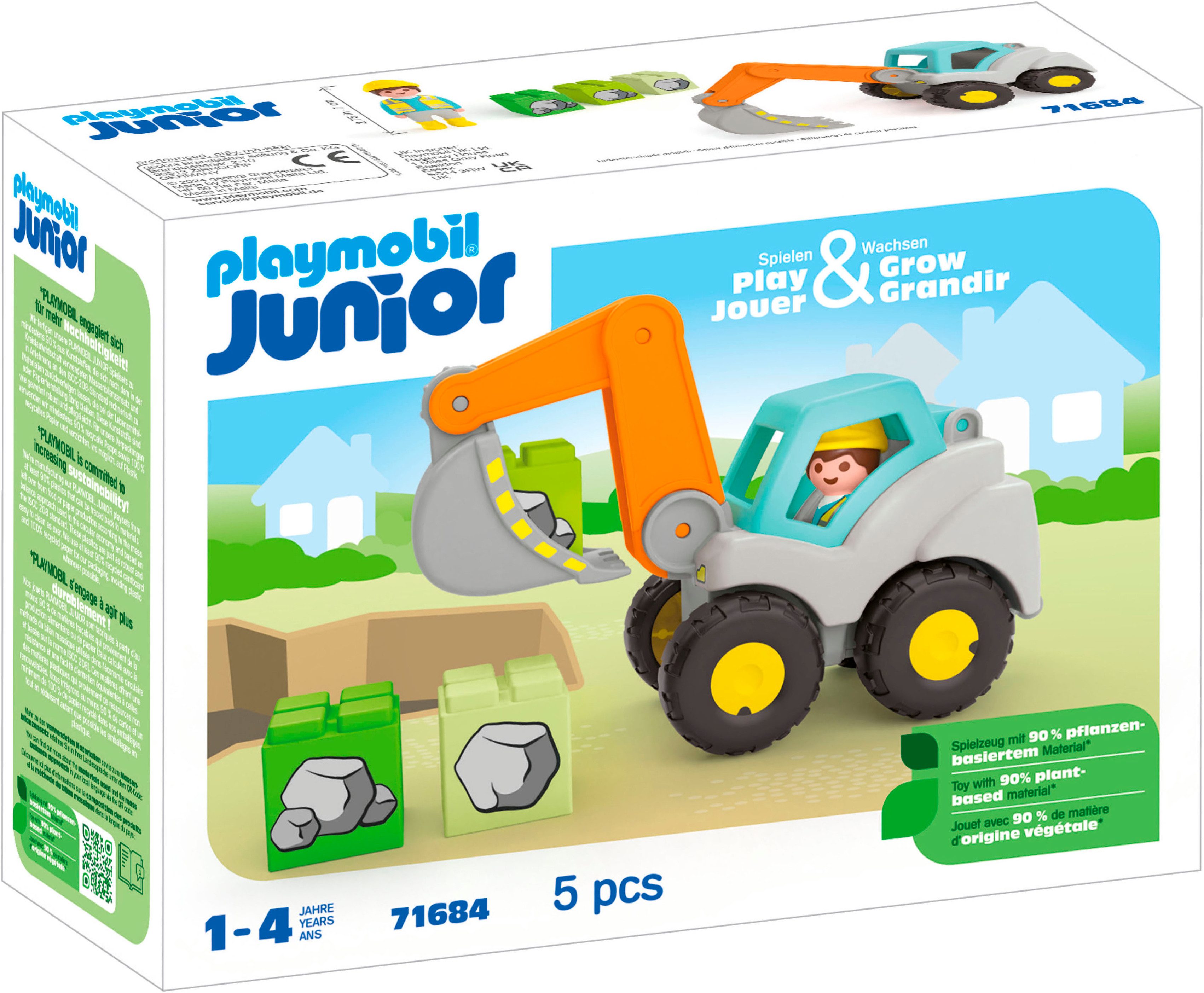 Playmobil® Schaufelbagger (71684), JUNIOR Konstruktions-Spielset, (5 günstig online kaufen