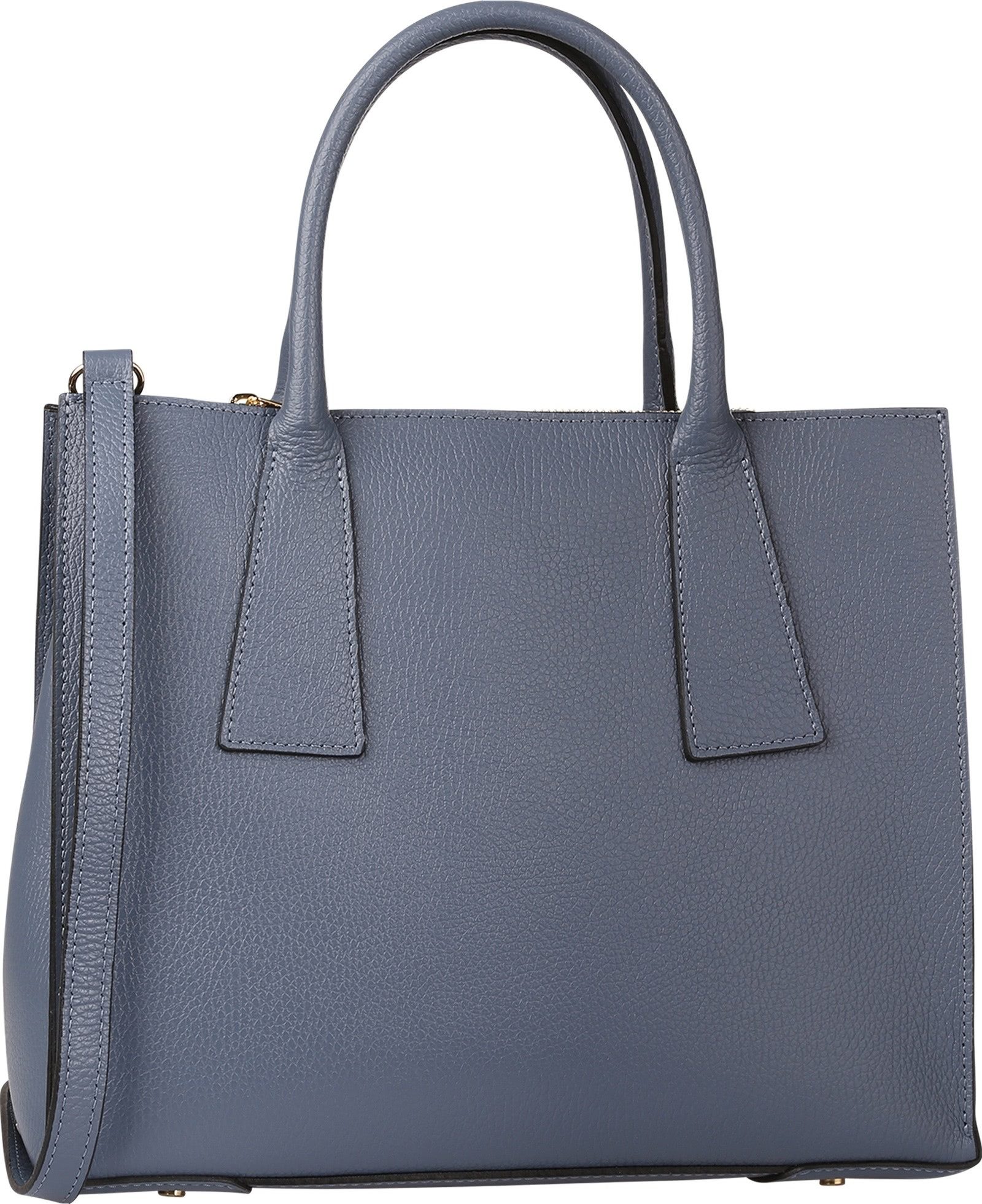 Toscanto Handtasche Toscanto Tasche blau, grau Handtasche (Handtasche), Damen Handtasche Leder, blau, grau ca. 32cm x ca. 27cm