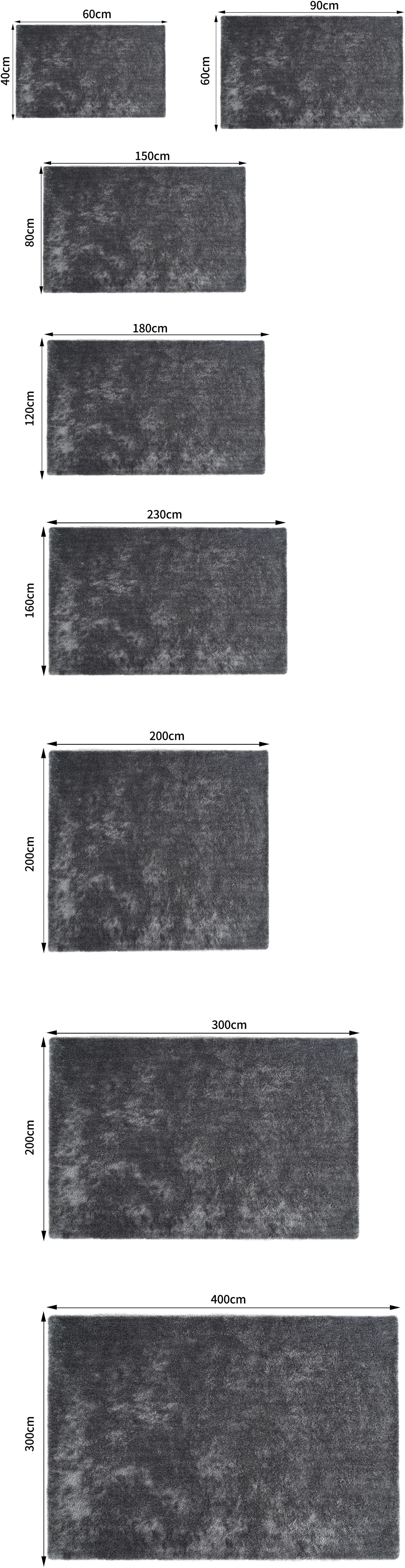 Bruno Banani Teppich Dana Teppich, besonders weich und kuschelig, Kundenliebling, rechteckig, Höhe: 30 mm, uni, Mikrofaser Teppiche, Wohnzimmer, Schlafzimmer, Esszimmer