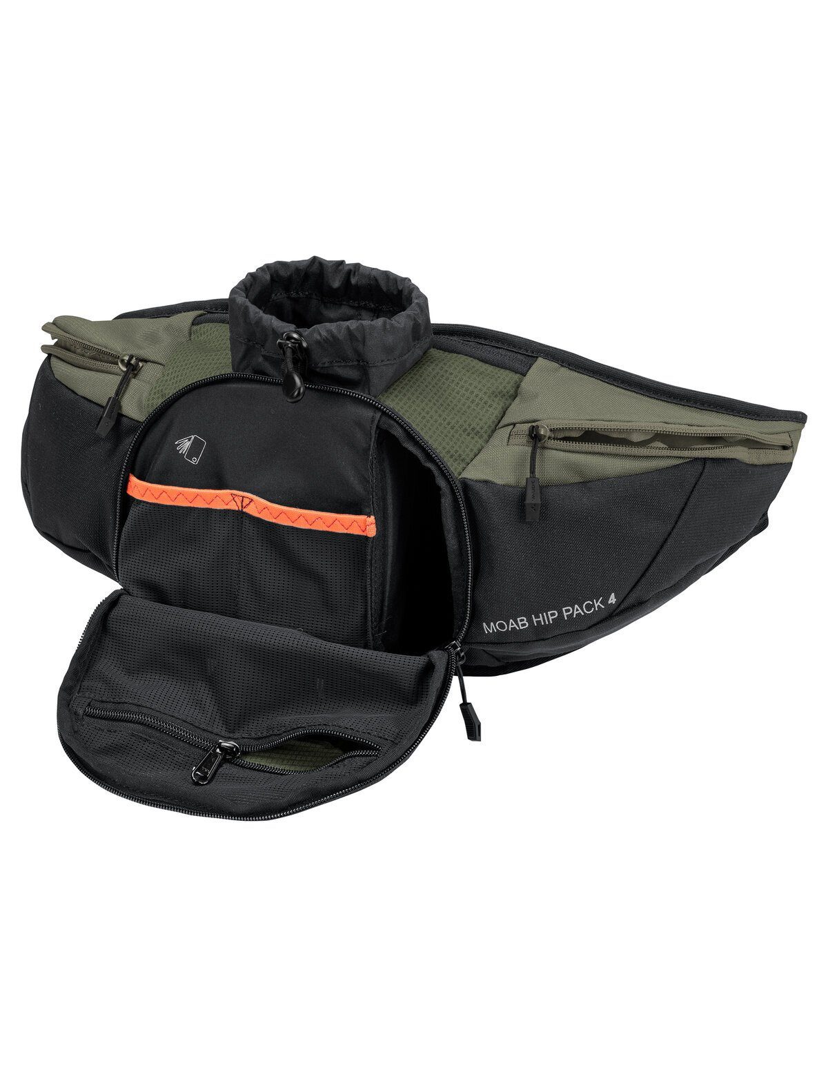 VAUDE Bauchtasche Moab Hip Pack 4 (Stück), technische Hüfttasche für Biker