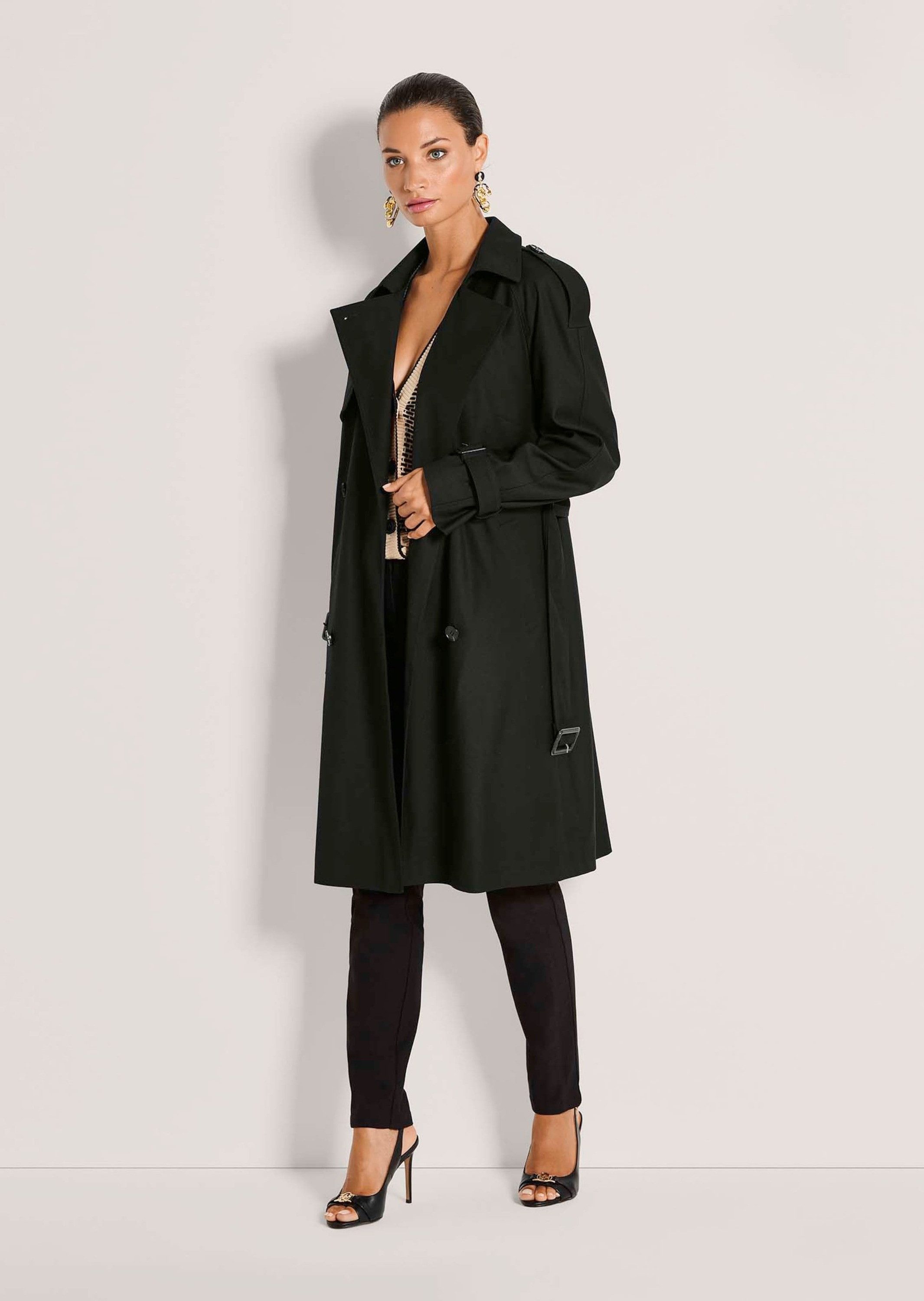 MADELEINE Trenchcoat Eleganter Doppelreiher mit Gürtel Klassischer Look mit günstig online kaufen