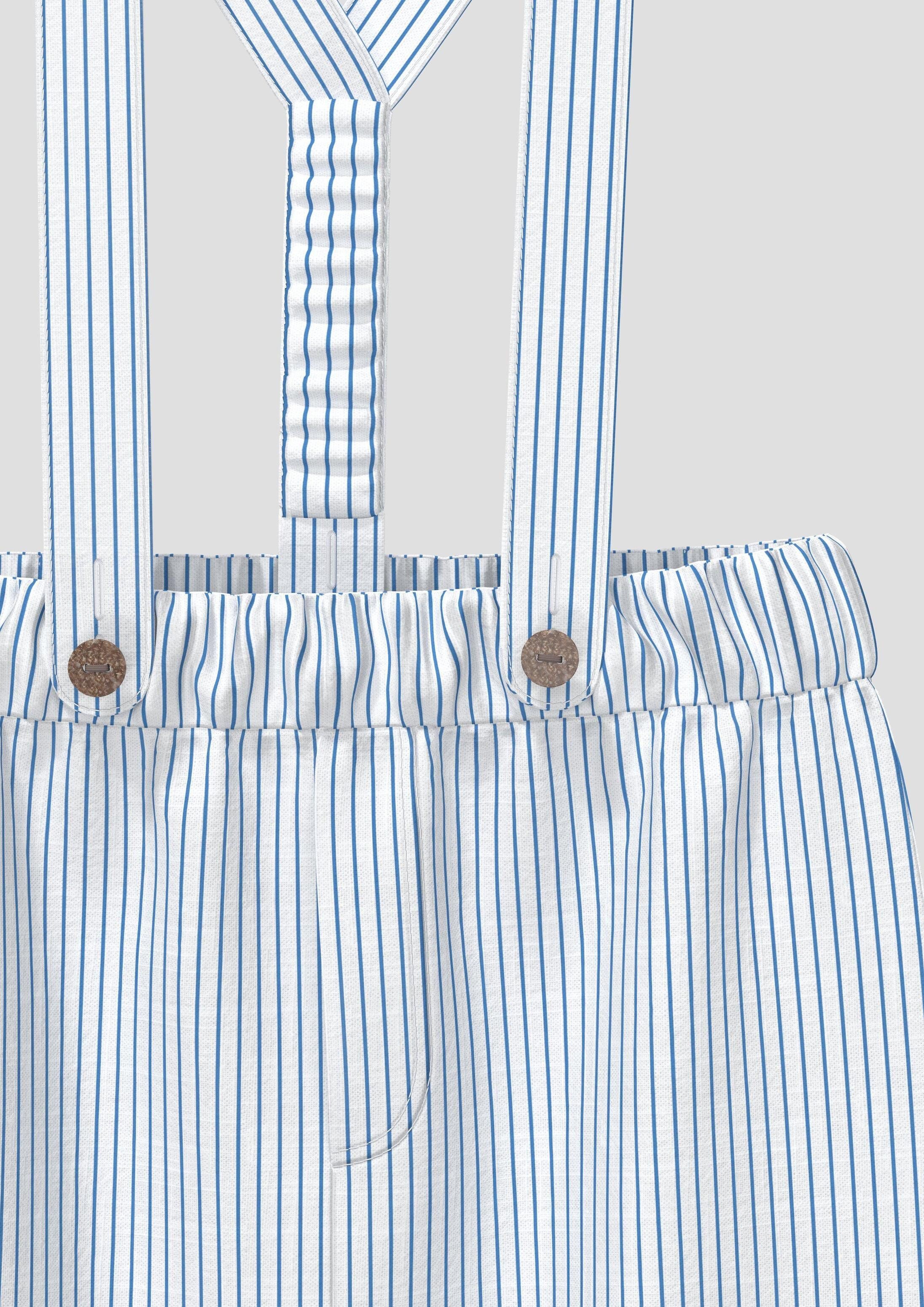 s.Oliver Chinos Hose Loose-Fit-Hose in Leinenoptik mit abnehmbaren Hosenträgern