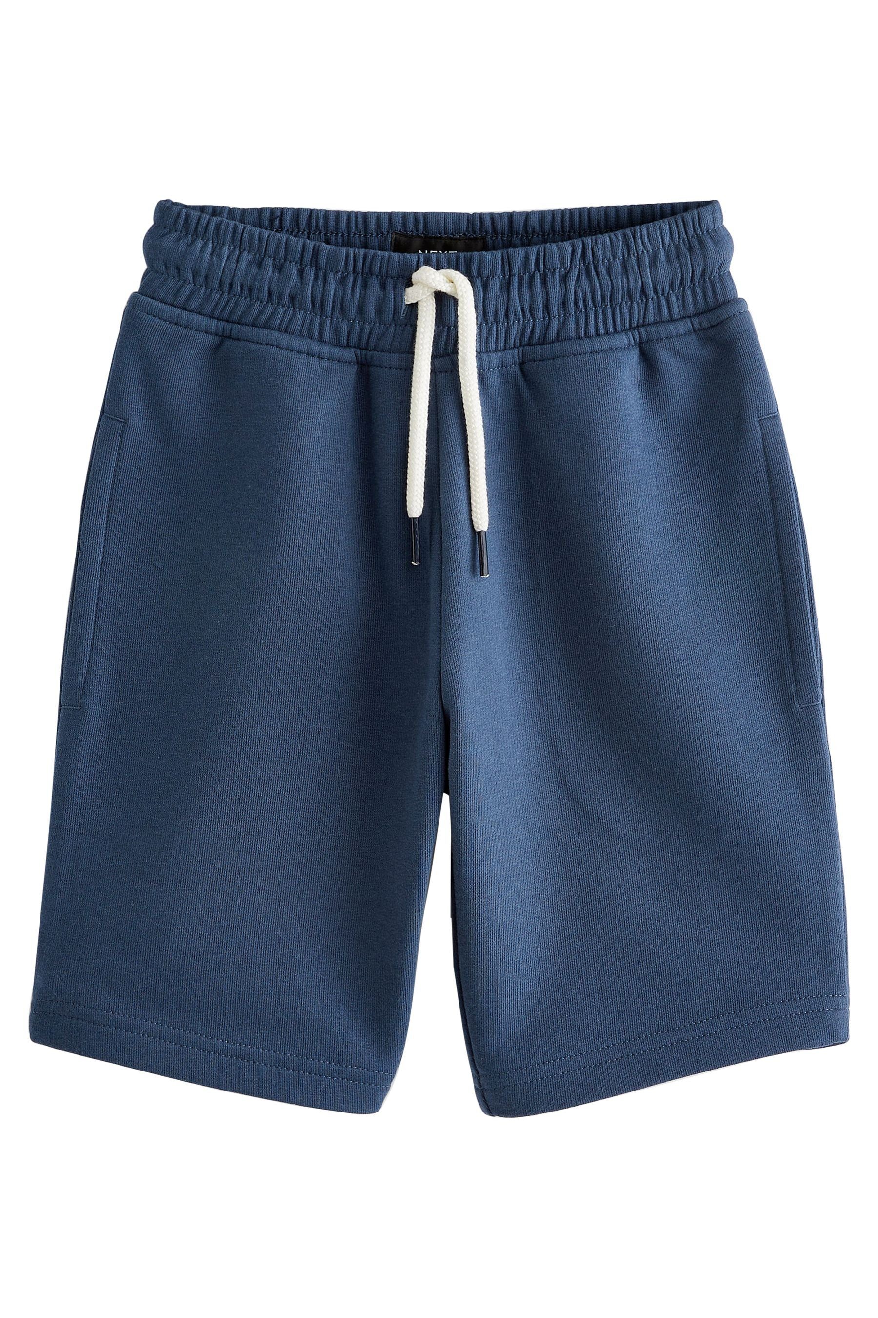 Jersey-Shorts, Next (3-tlg) Navy/Grey/Blue Sweatshorts 3er-Pack Basic