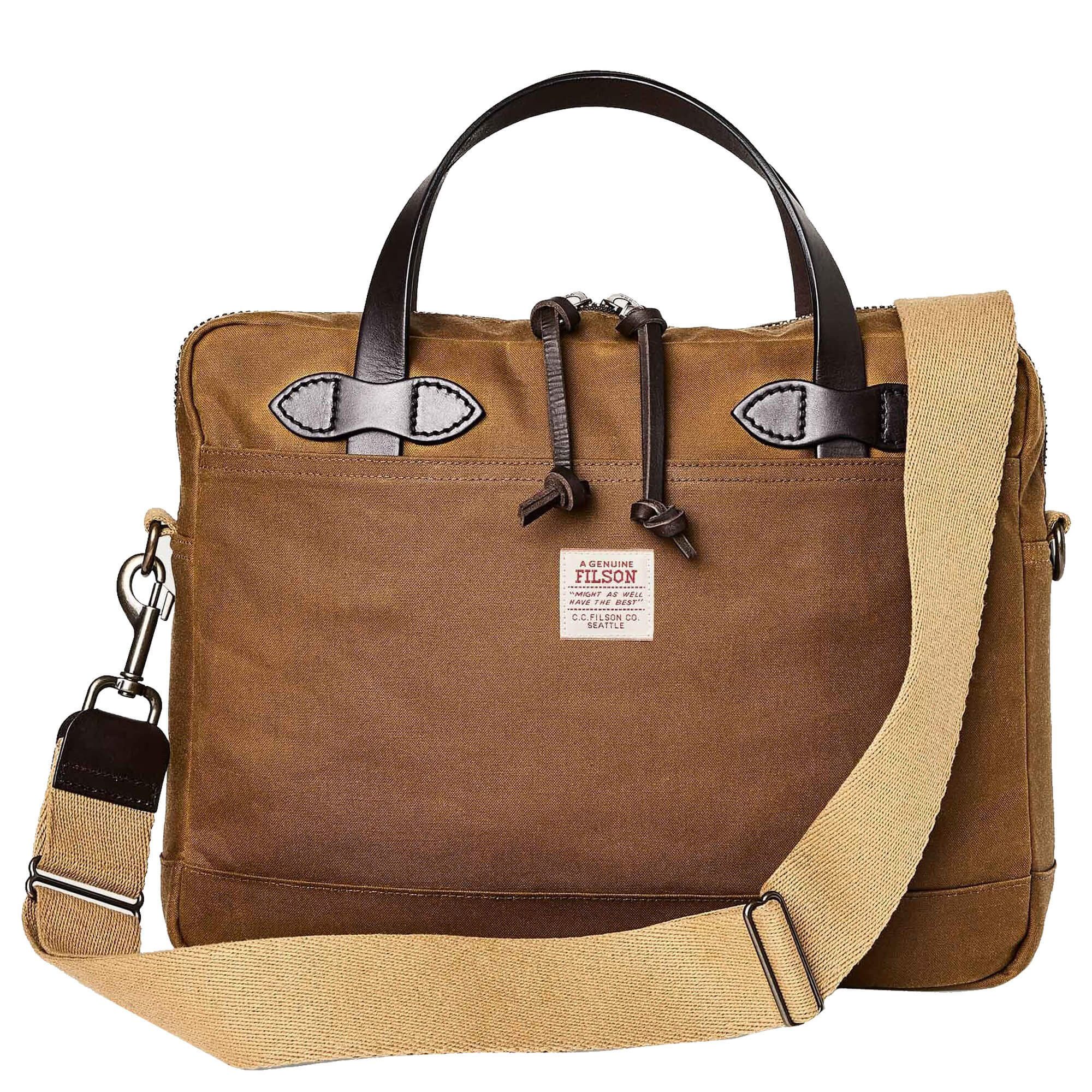 Filson Aktentasche Tin Cloth - Aktentasche 15.6" 45 cm (dark tan)