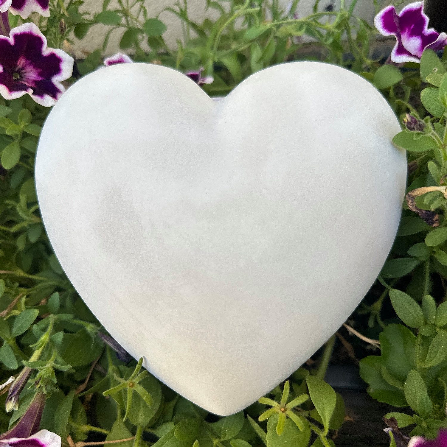 Radami Gartenfigur Herz Grabherz Grabschmuck Dekoherz Steinguss 15 cm 1300g