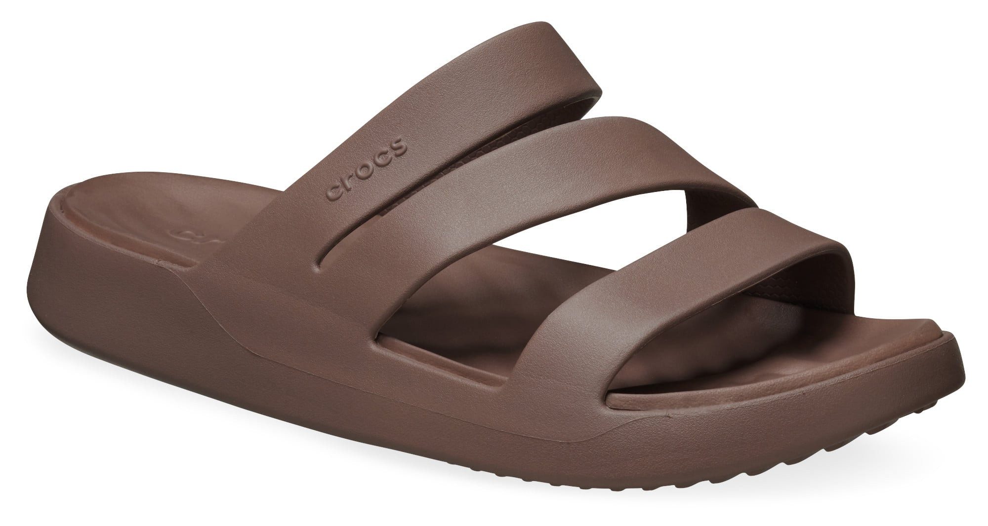 Crocs Sandale Getaway Strappy (leichtes, nahtlos, flexibel) braun Damen Bad günstig online kaufen