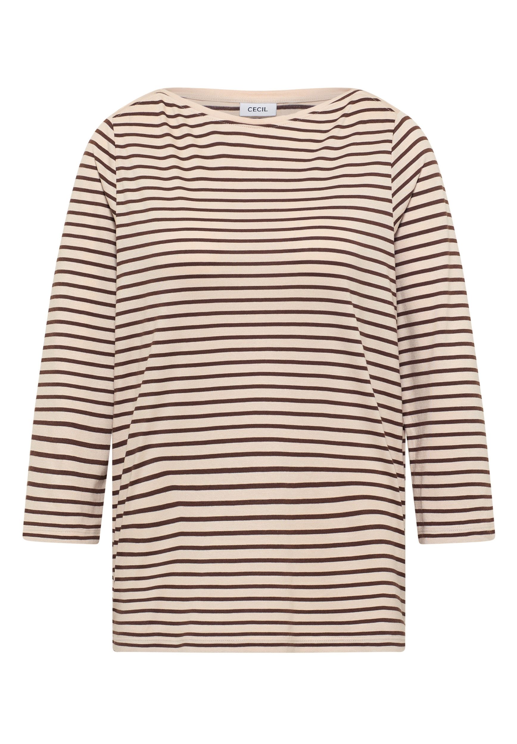 CECIL T-Shirt Basic Stripe Boatneck günstig online kaufen