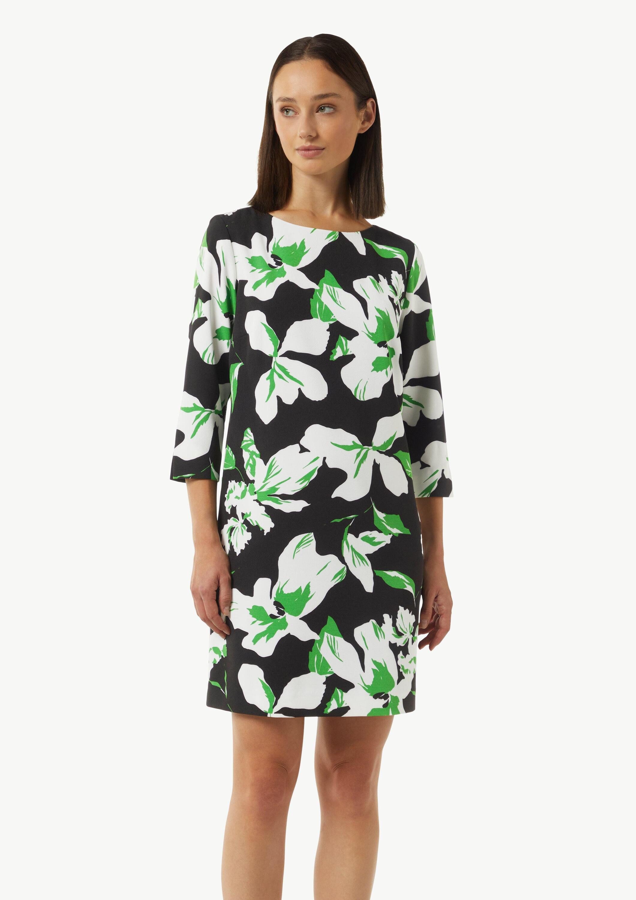 comma Minikleid Kleid Kurzes Kleid mit All-over-Print