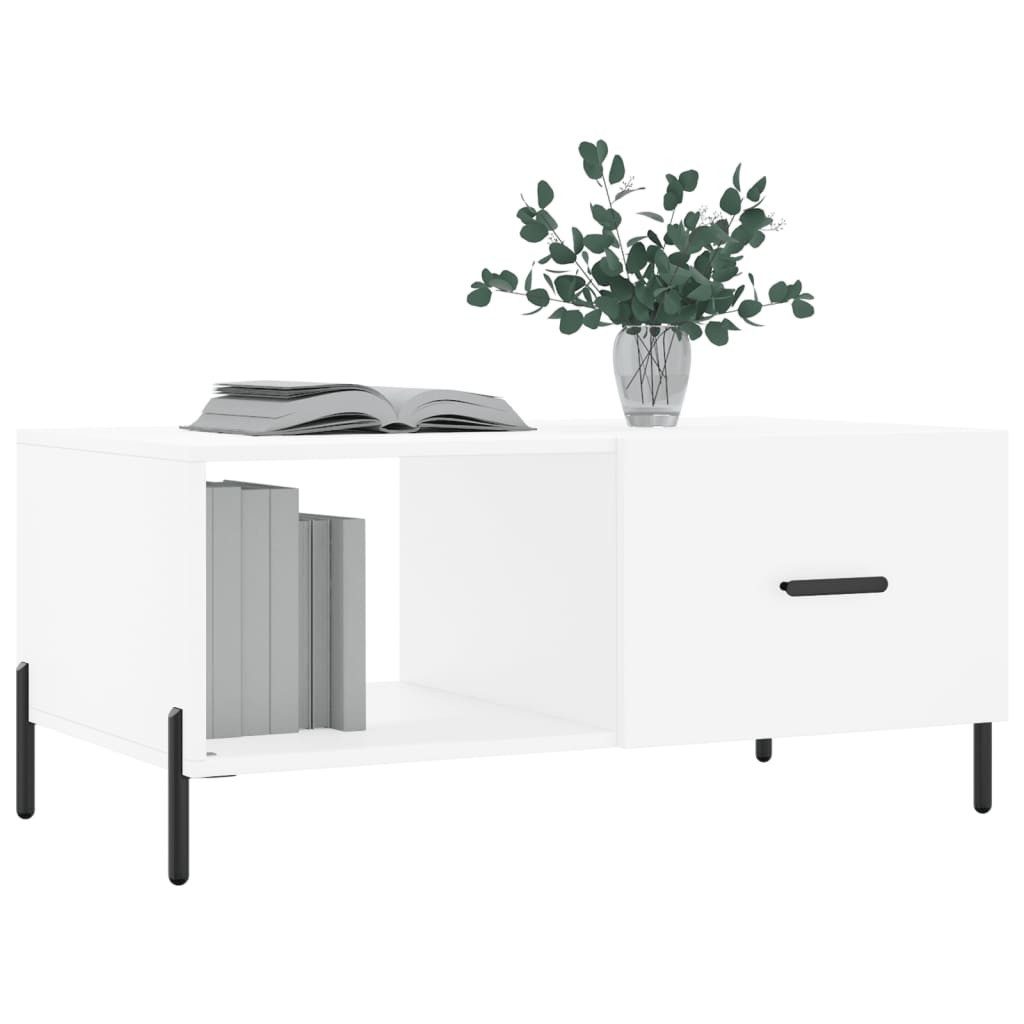 vidaXL Couchtisch Couchtisch Weiß 90x50x40 cm Holzwerkstoff (1-St) günstig online kaufen