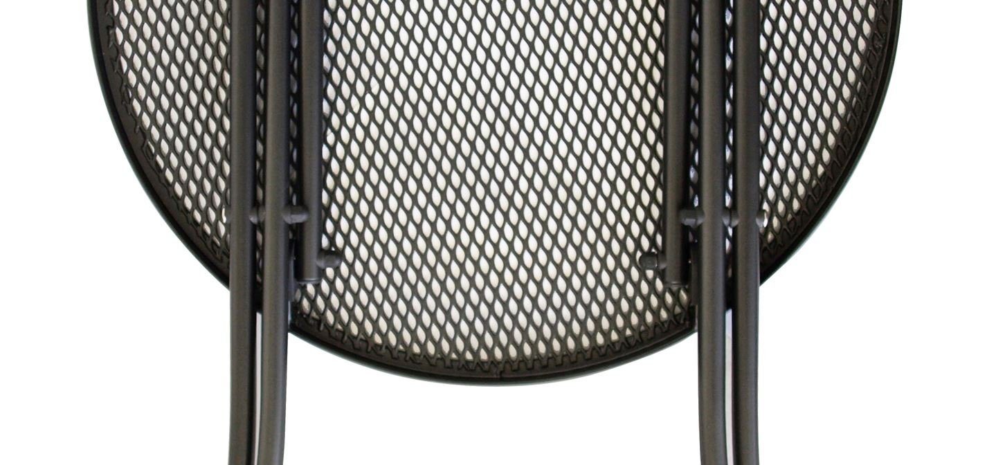 DEGAMO Bistrotisch MOCCA (1-St), 60cm rund, Streckmetall eisengrau, klappbar